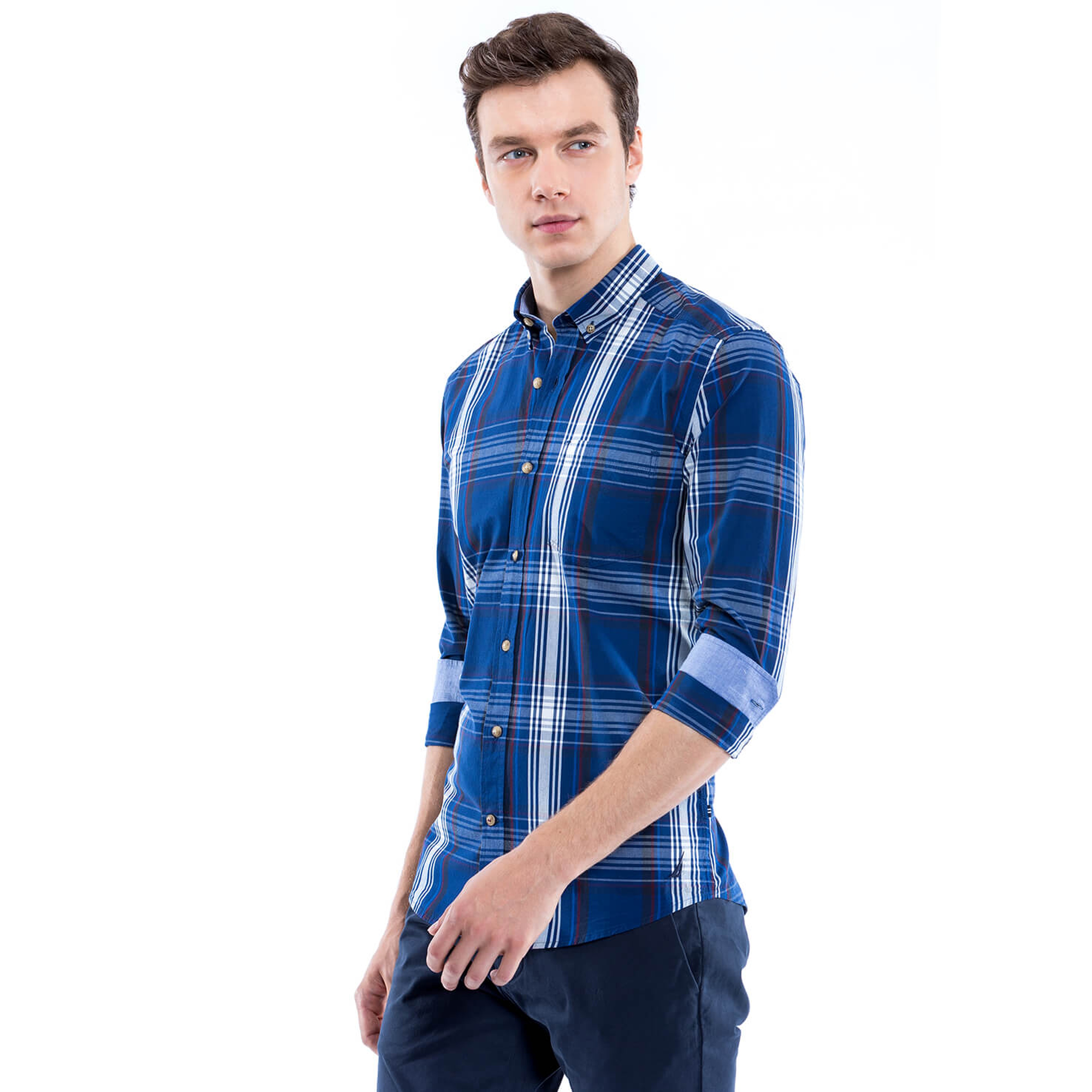 Nautica Erkek Mavi Gömlek