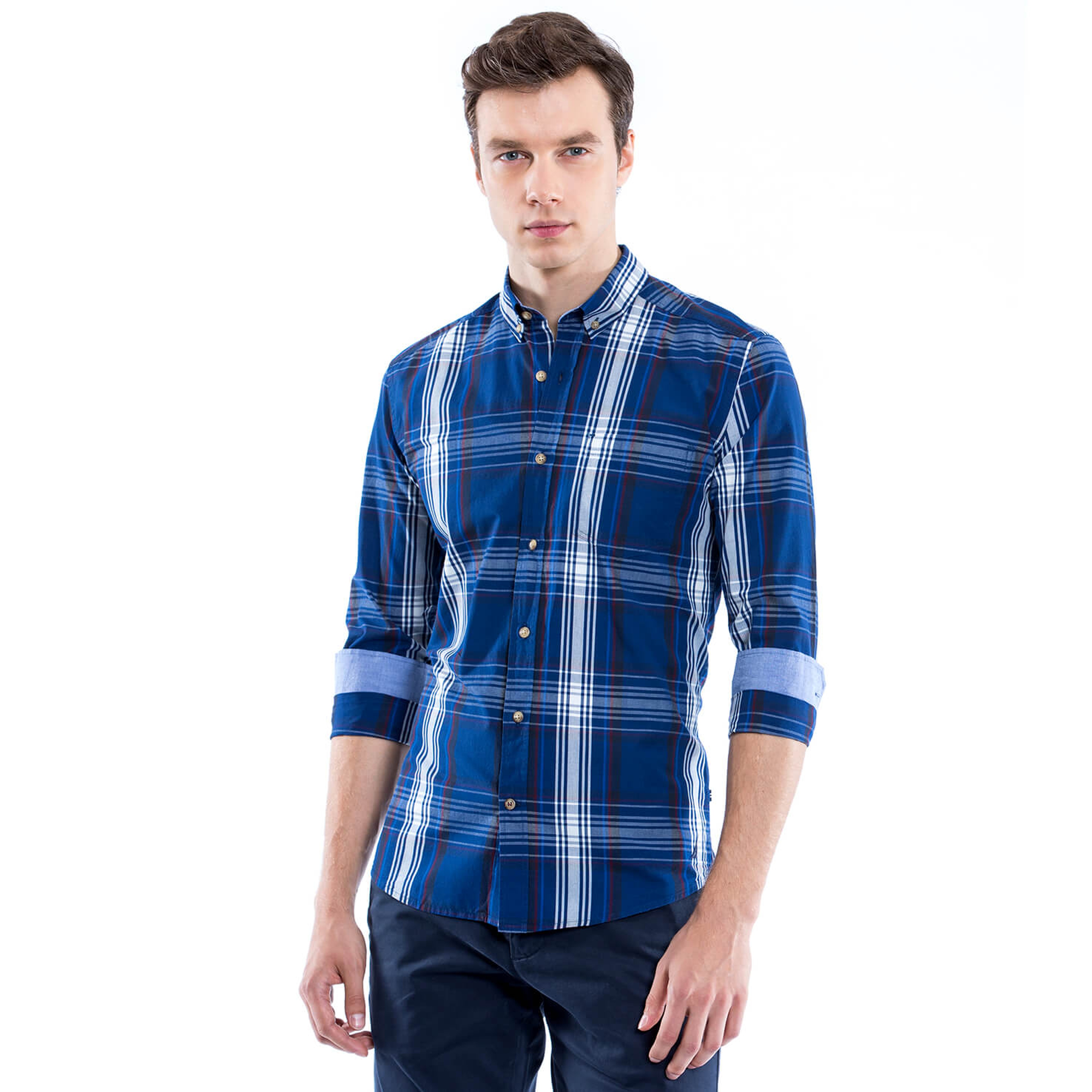 Nautica Erkek Mavi Gömlek