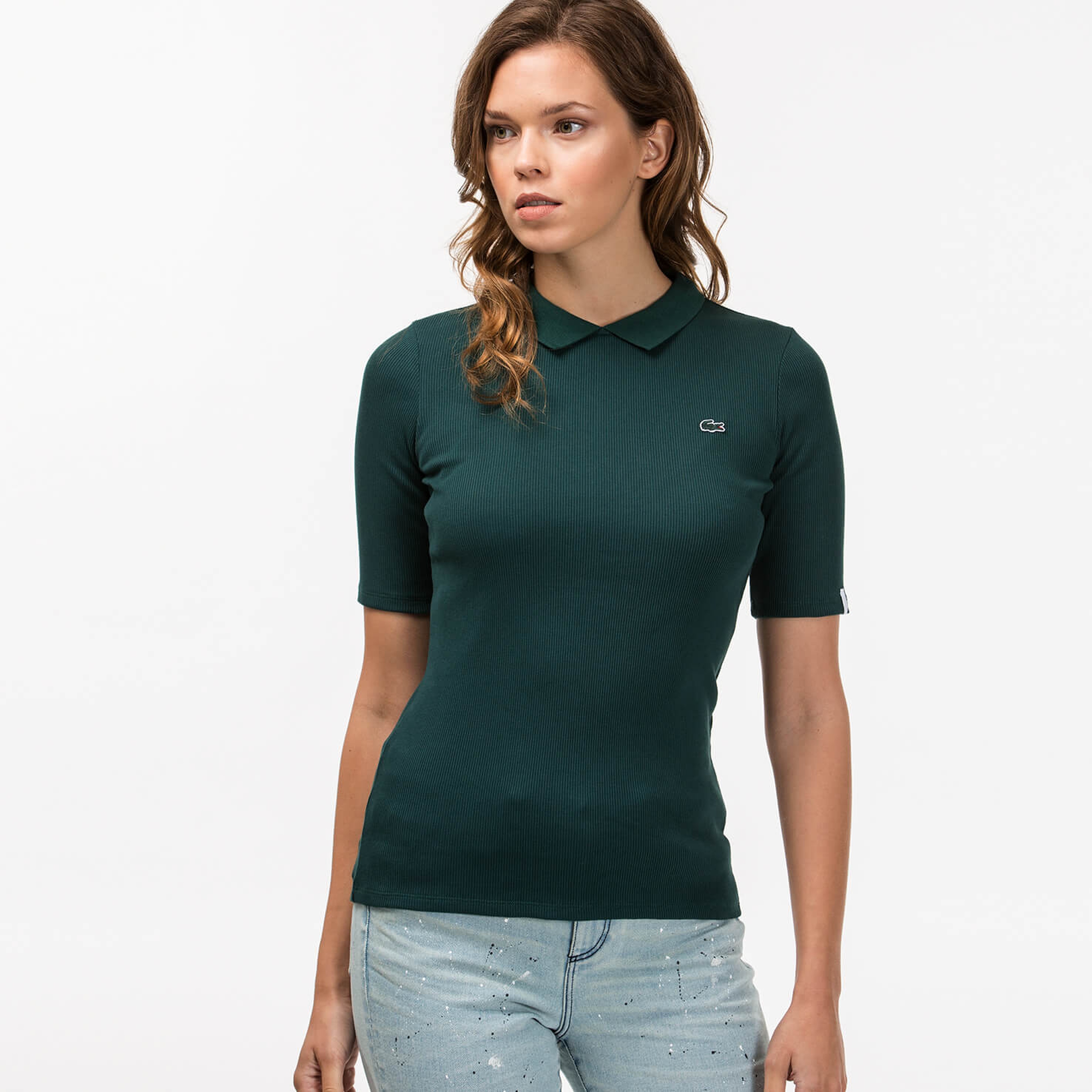 Lacoste Kadın Yeşil Polo
