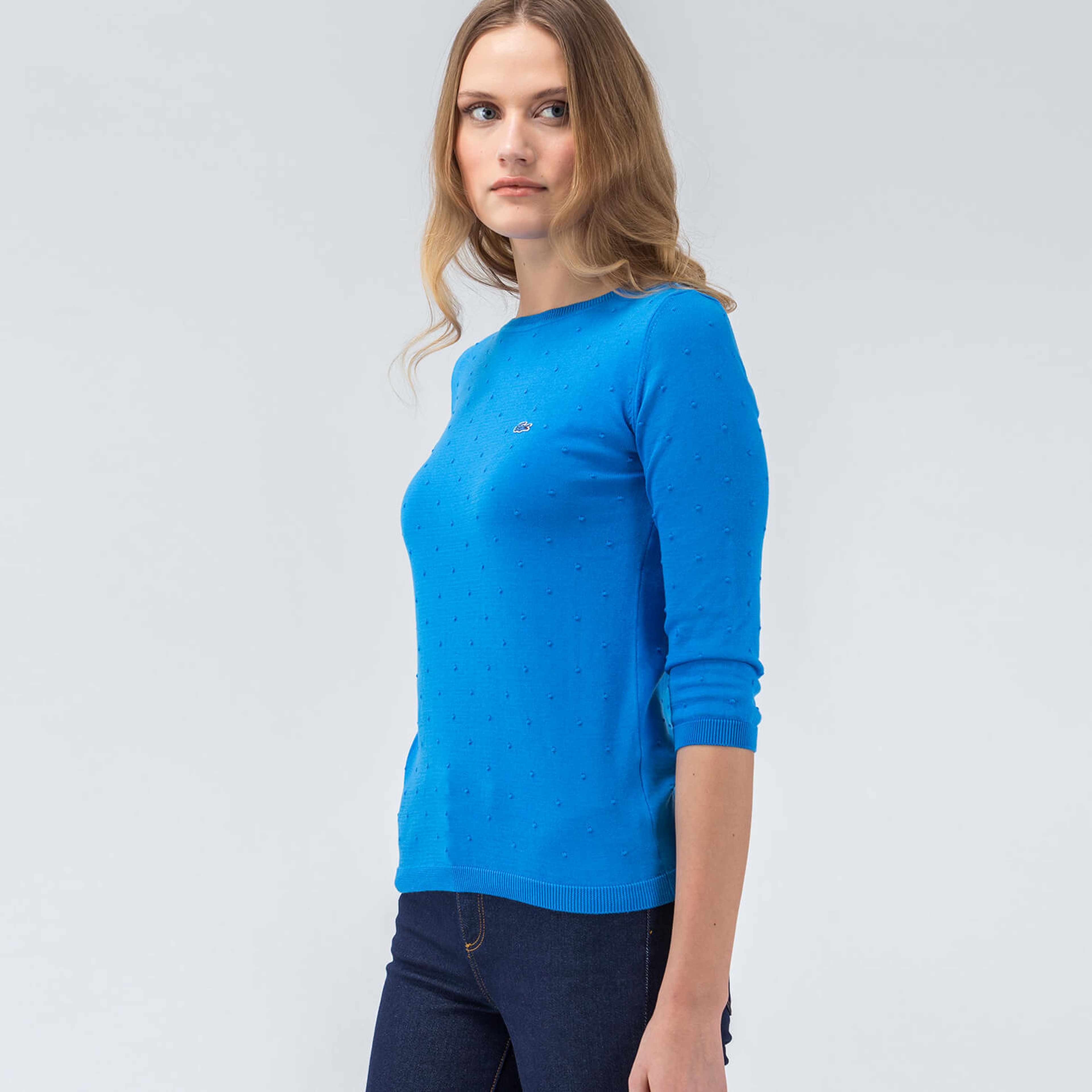 Lacoste Kadın Mavi Triko