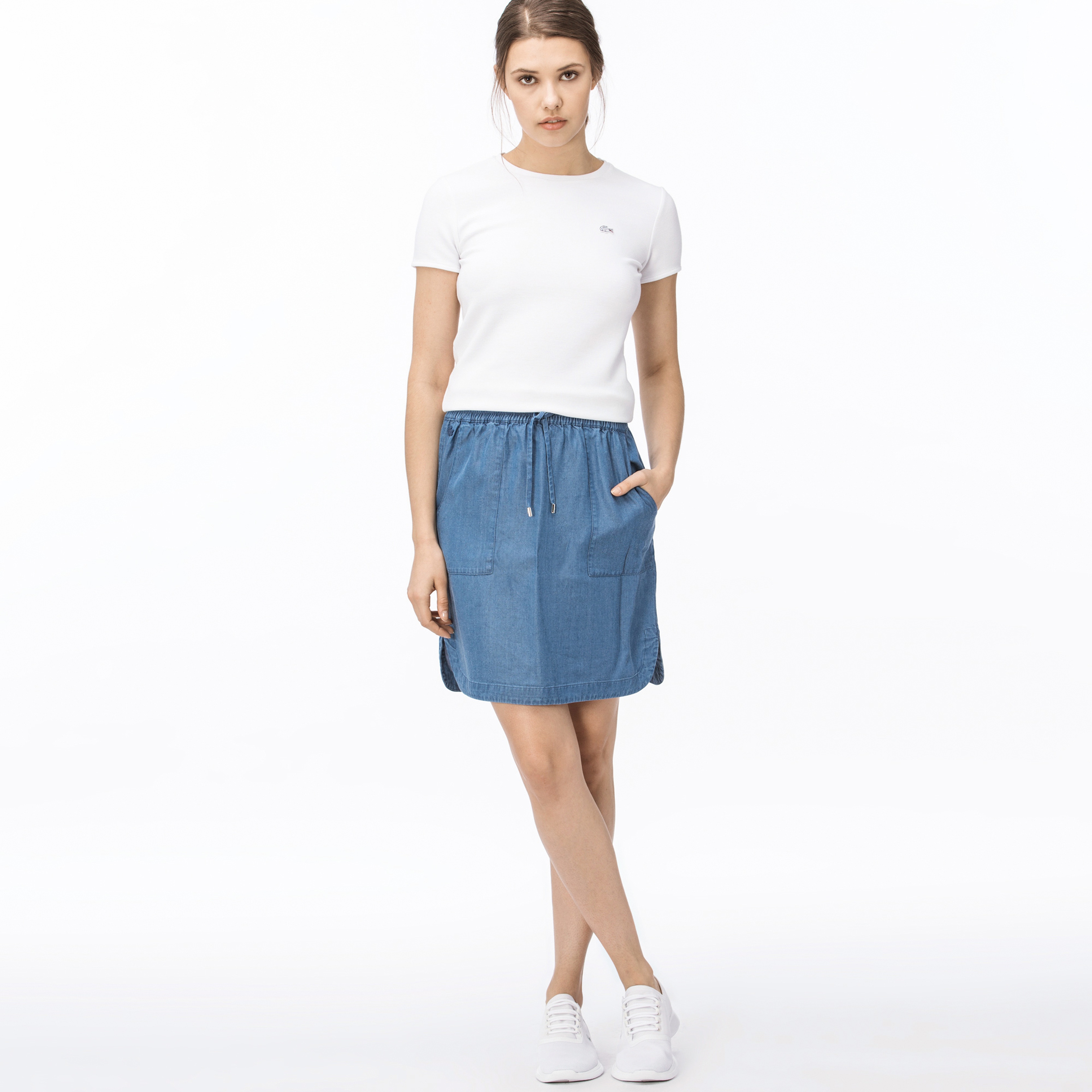 Lacoste Kadın Mavi Etek