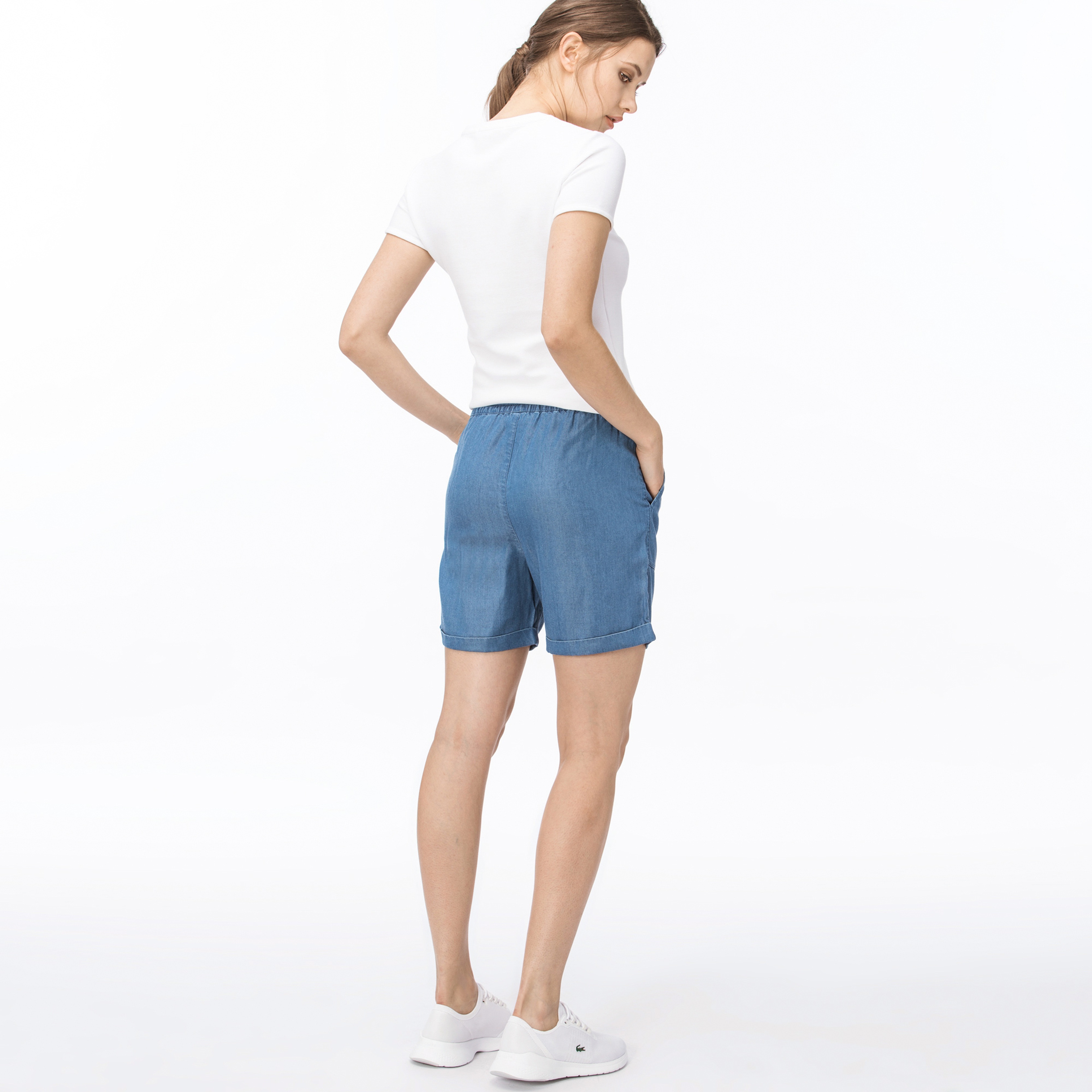 Lacoste Kadın Mavi Şort