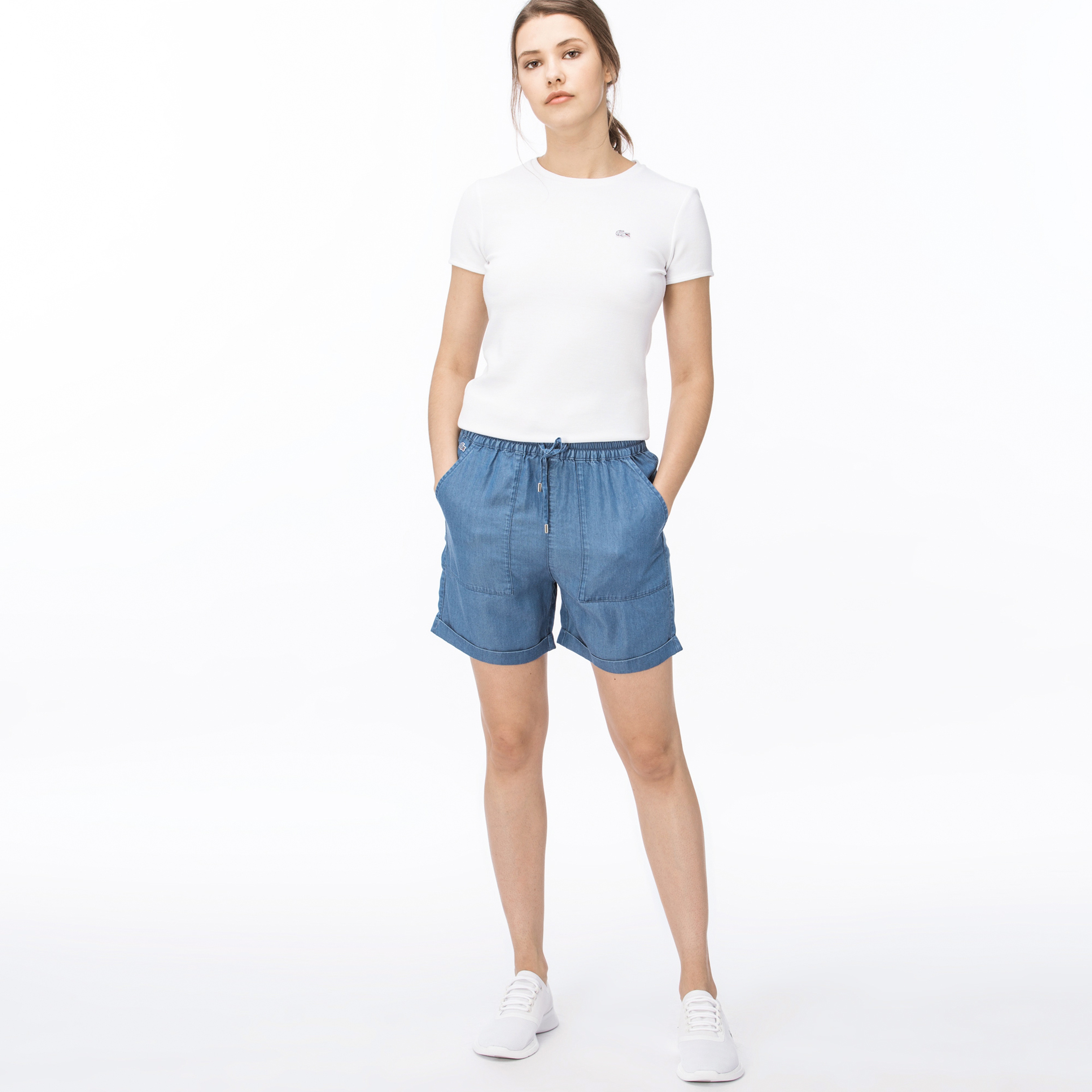 Lacoste Kadın Mavi Şort