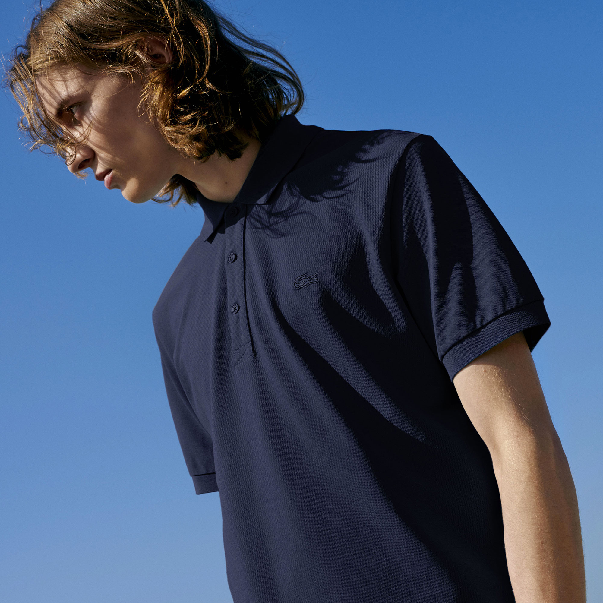 Lacoste Riviera Erkek Klasik Fit Lacivert Polo