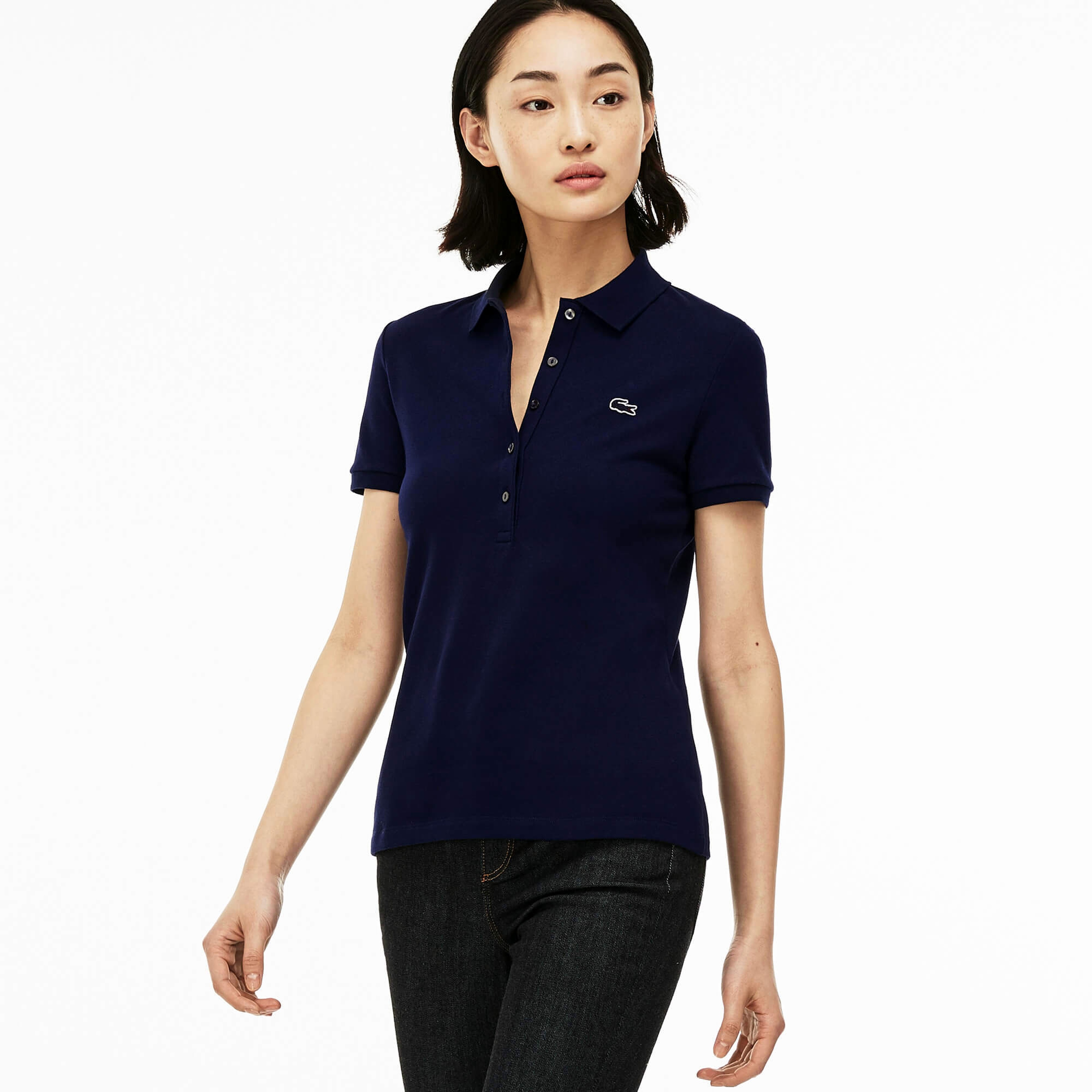 Lacoste Kadın Lacivert Polo