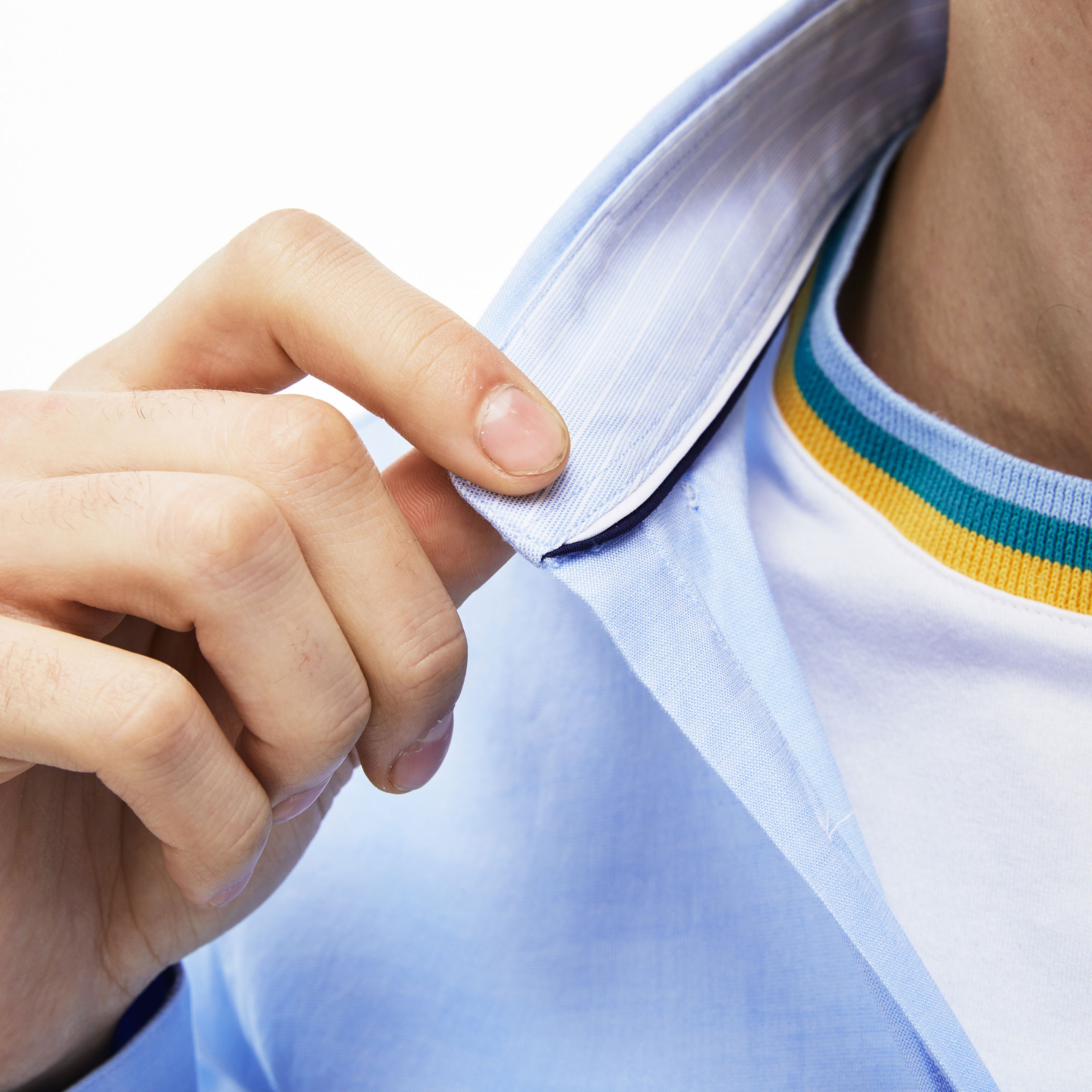 Lacoste Erkek Slim Fit Mavi Gömlek