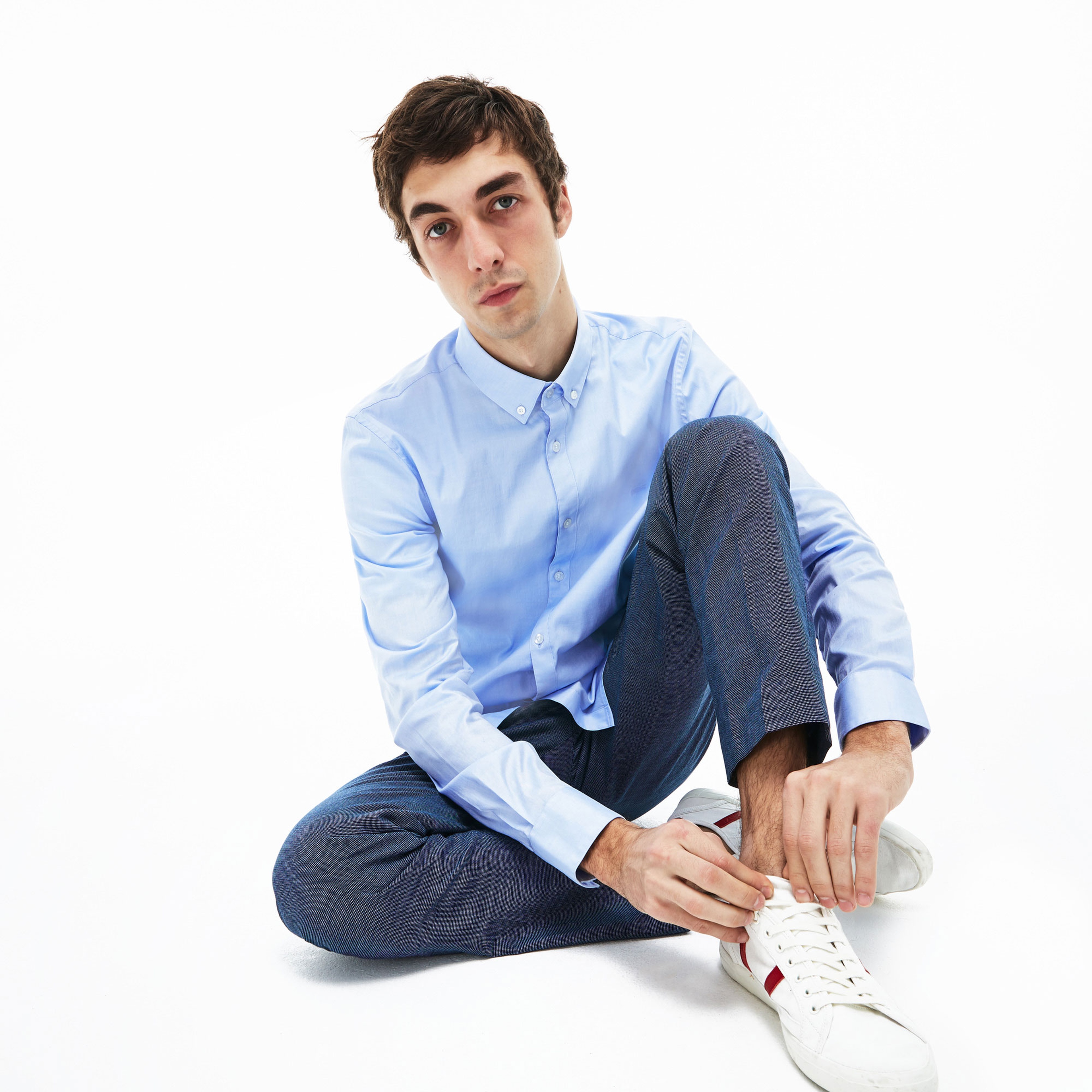 Lacoste Erkek Slim Fit Mavi Gömlek