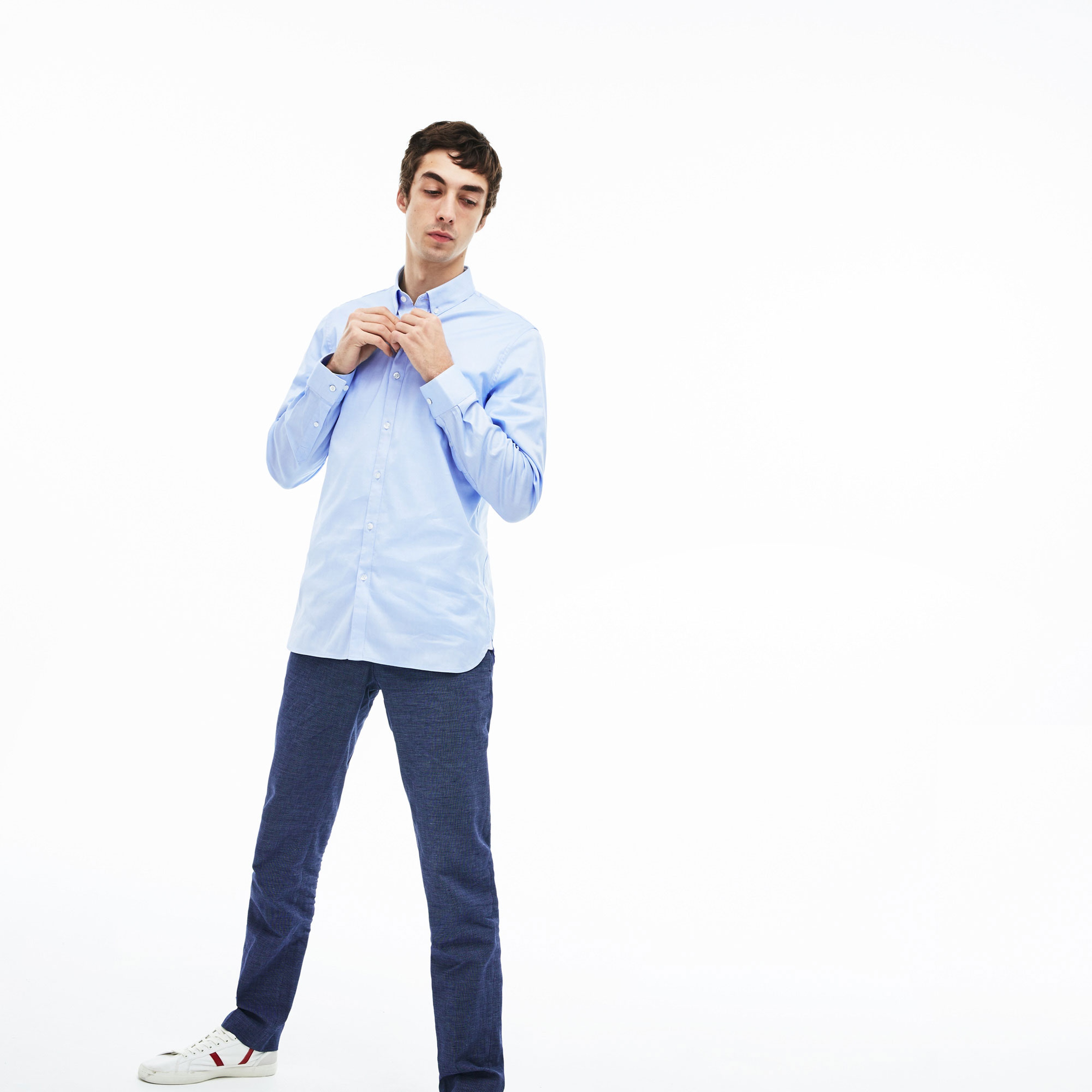 Lacoste Erkek Slim Fit Mavi Gömlek