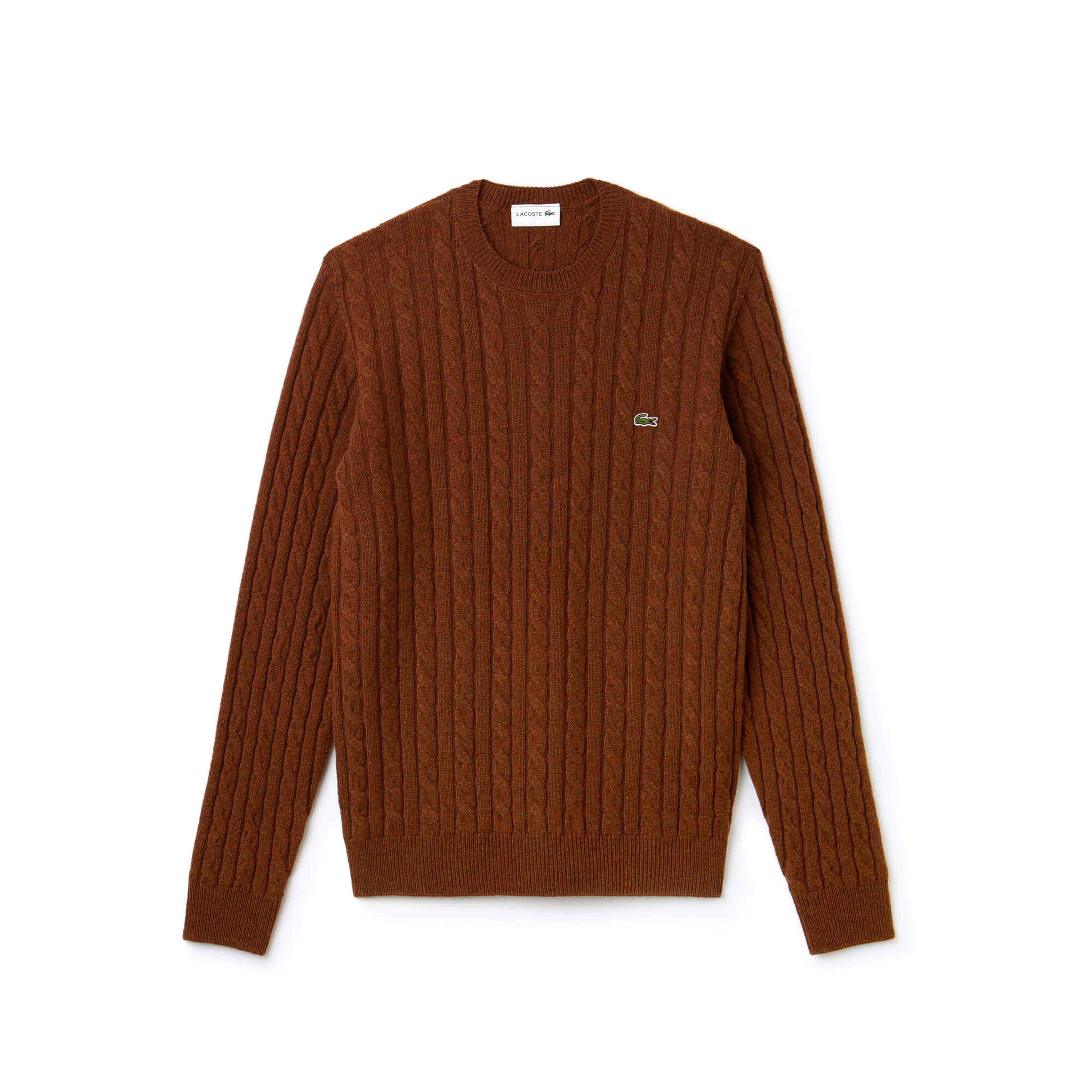 Lacoste Erkek Kahverengi Saç Örgü Triko