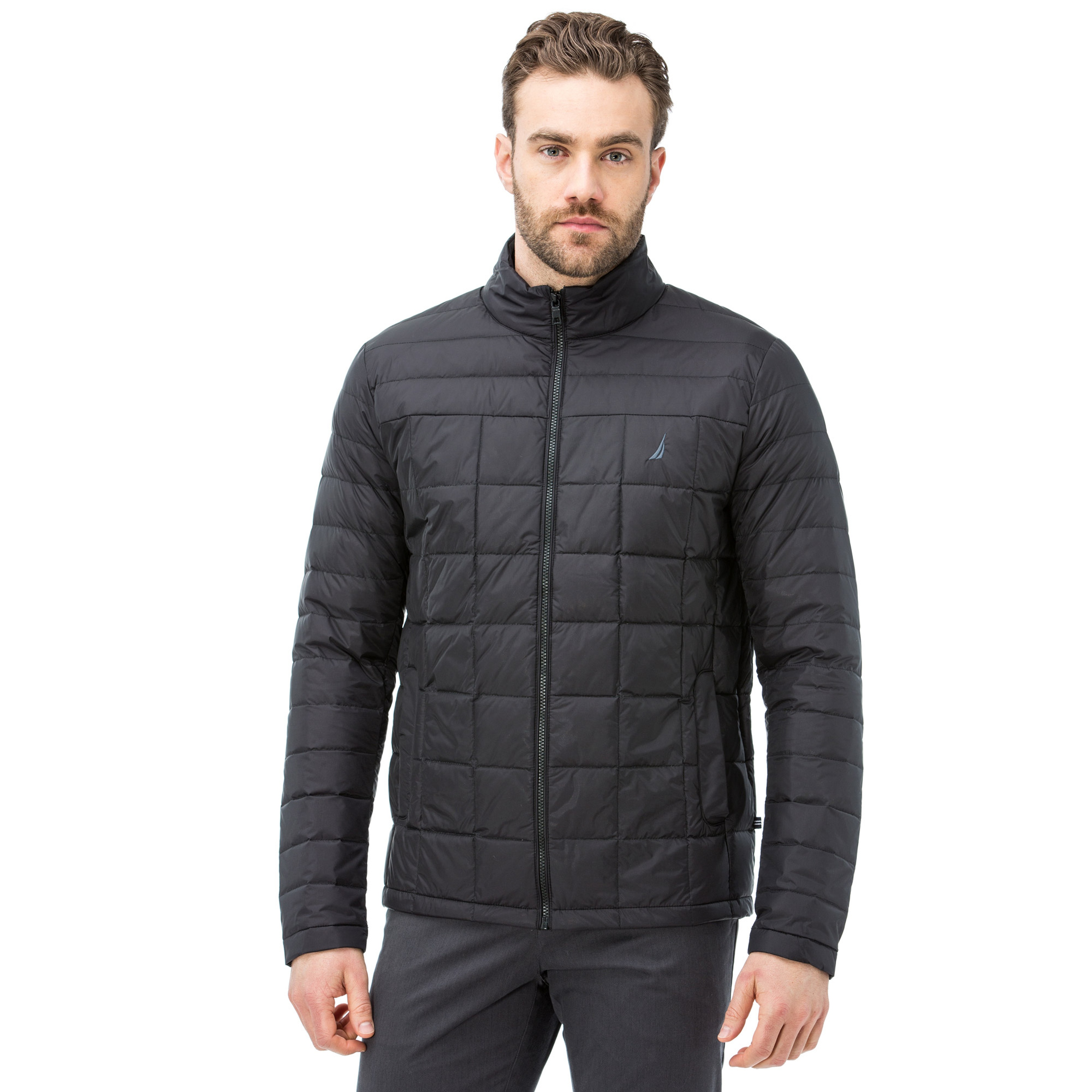 Nautica Erkek Klasik Fit Siyah Kaz Tüyü Mont