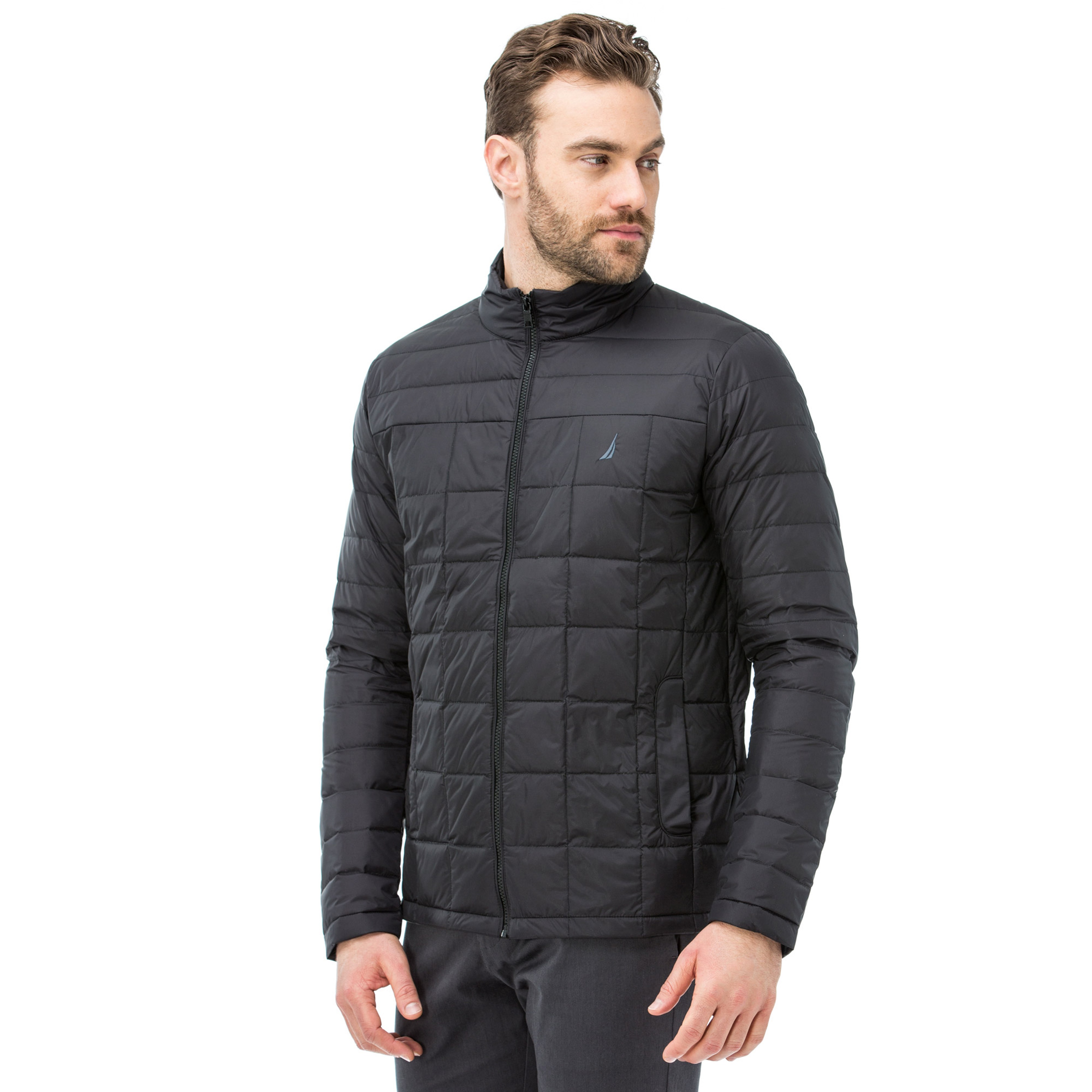 Nautica Erkek Klasik Fit Siyah Kaz Tüyü Mont