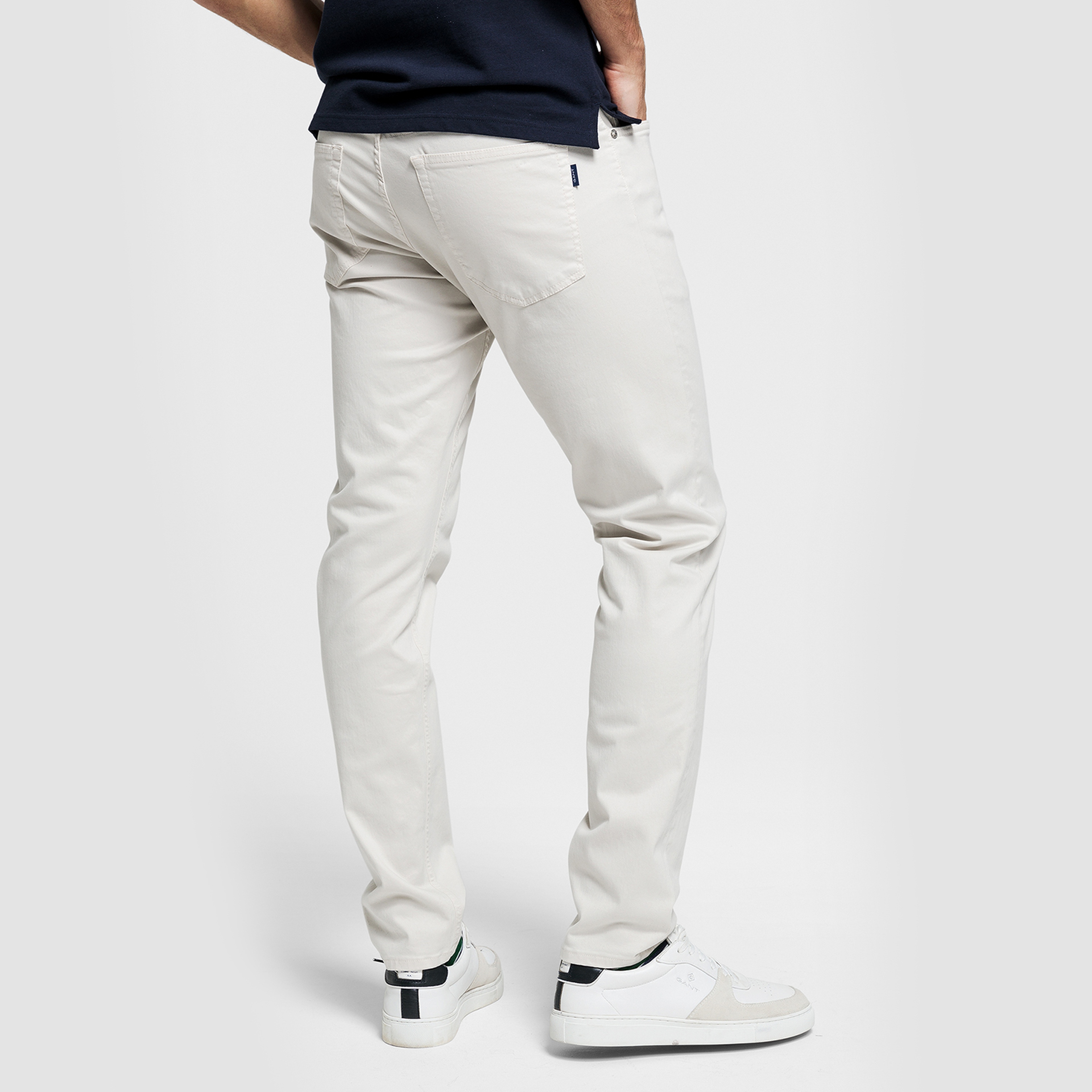 GANT Erkek Beyaz Denim Pantolon