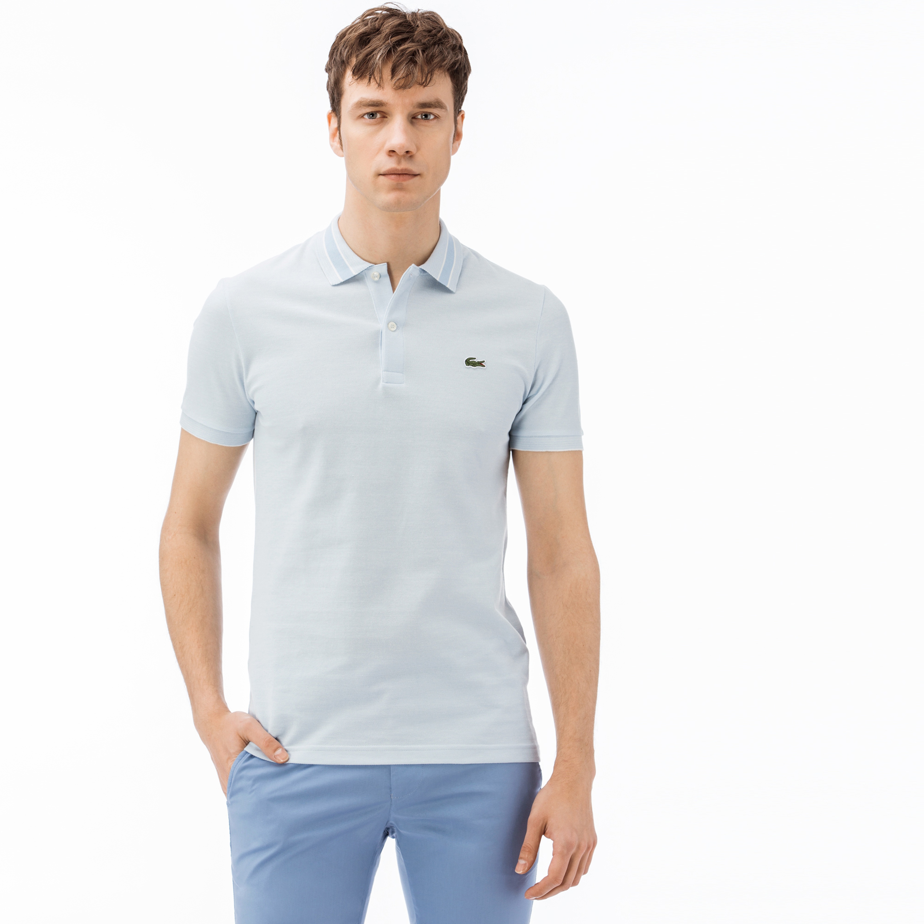 Lacoste Erkek Slim Fit Mavi Polo