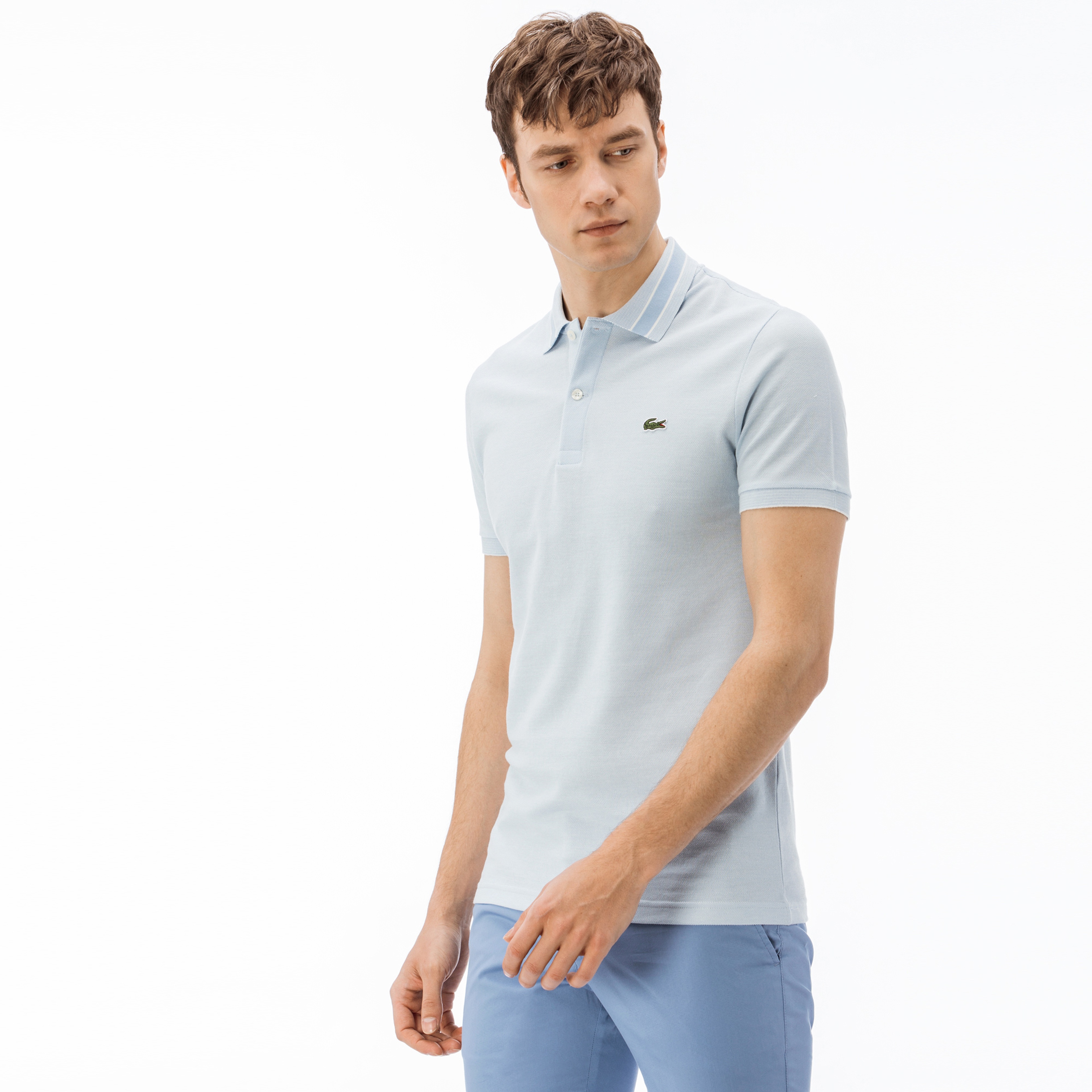 Lacoste Erkek Slim Fit Mavi Polo