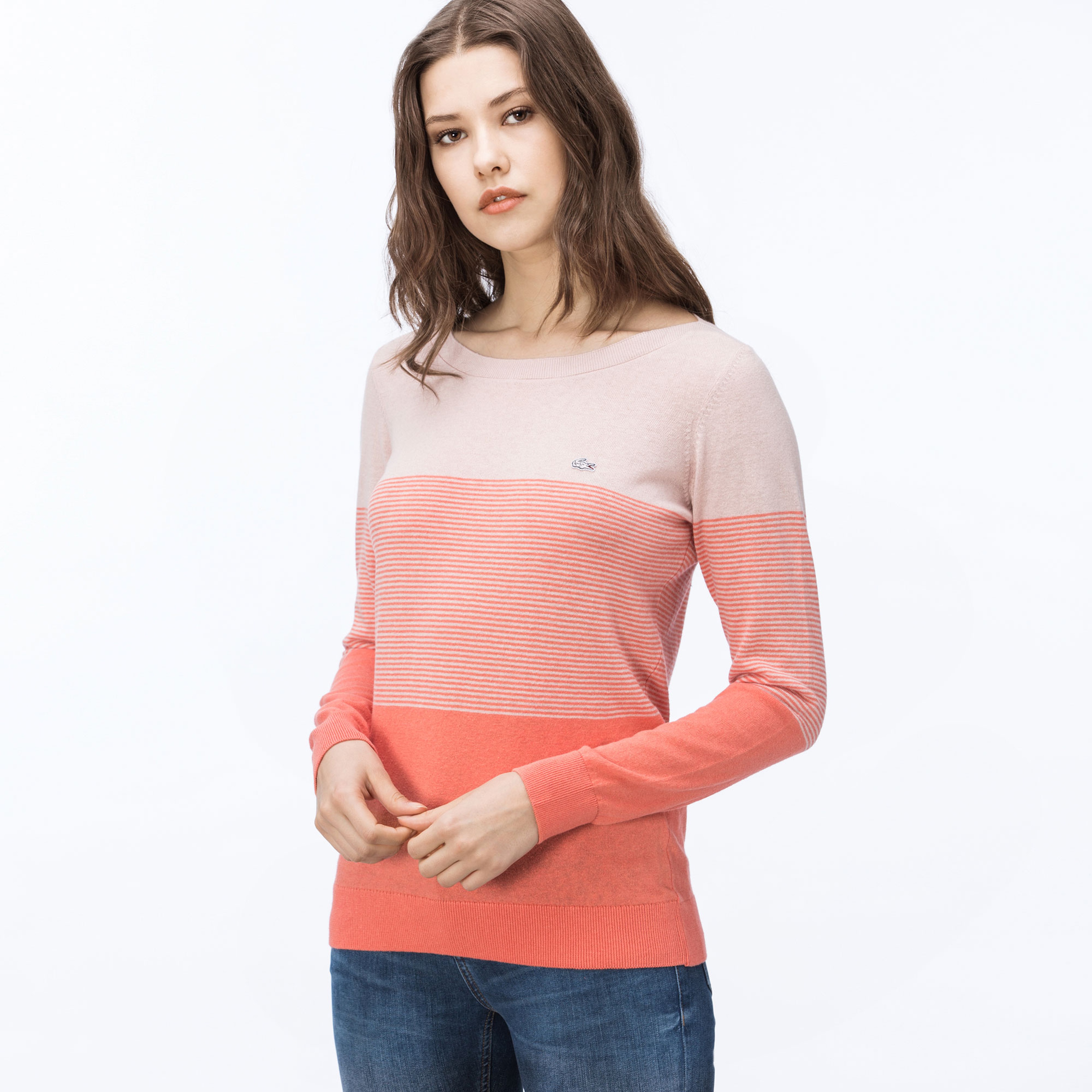 Lacoste Kadın Pembe Triko