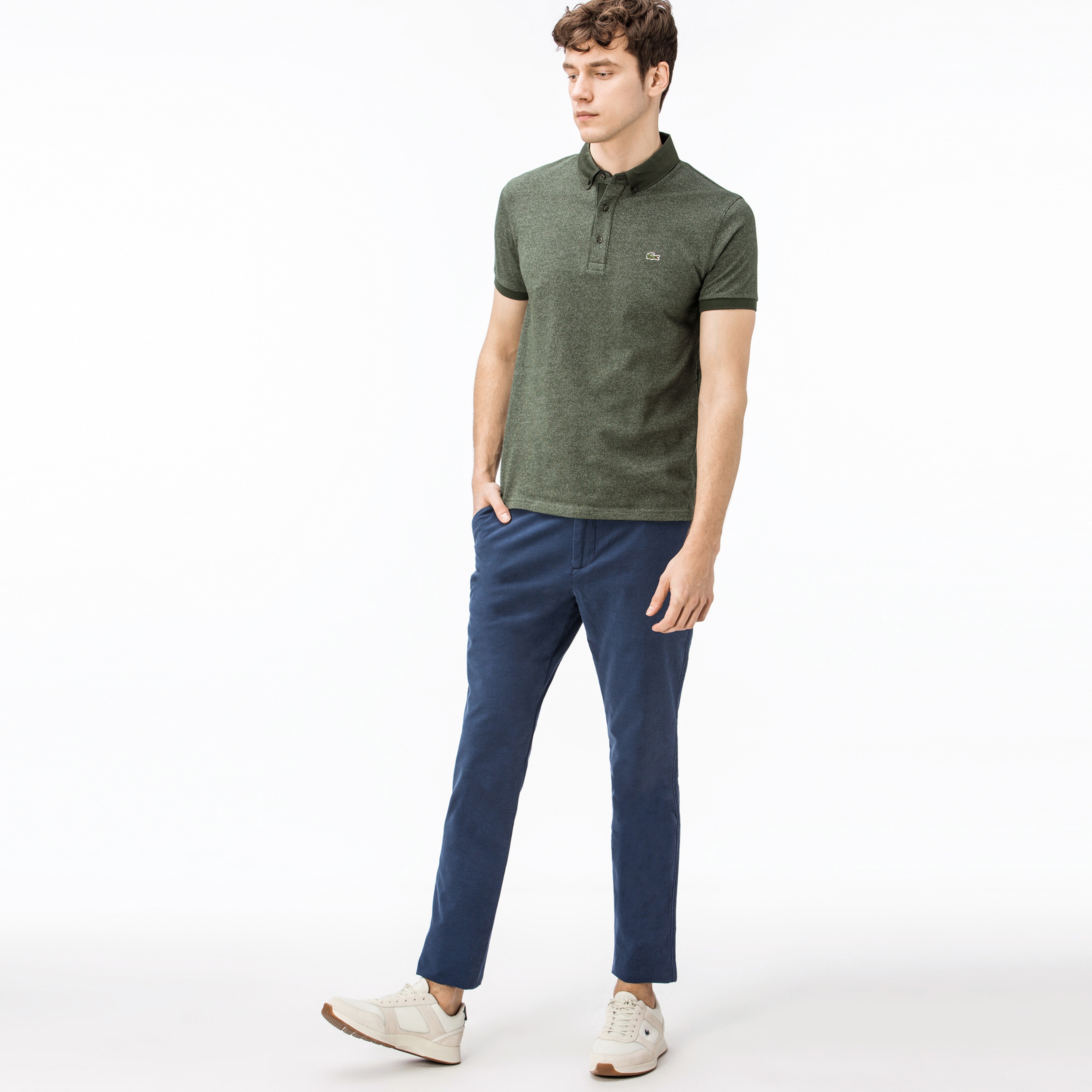 Lacoste Erkek Slim Fit Lacivert Chino Pantolon
