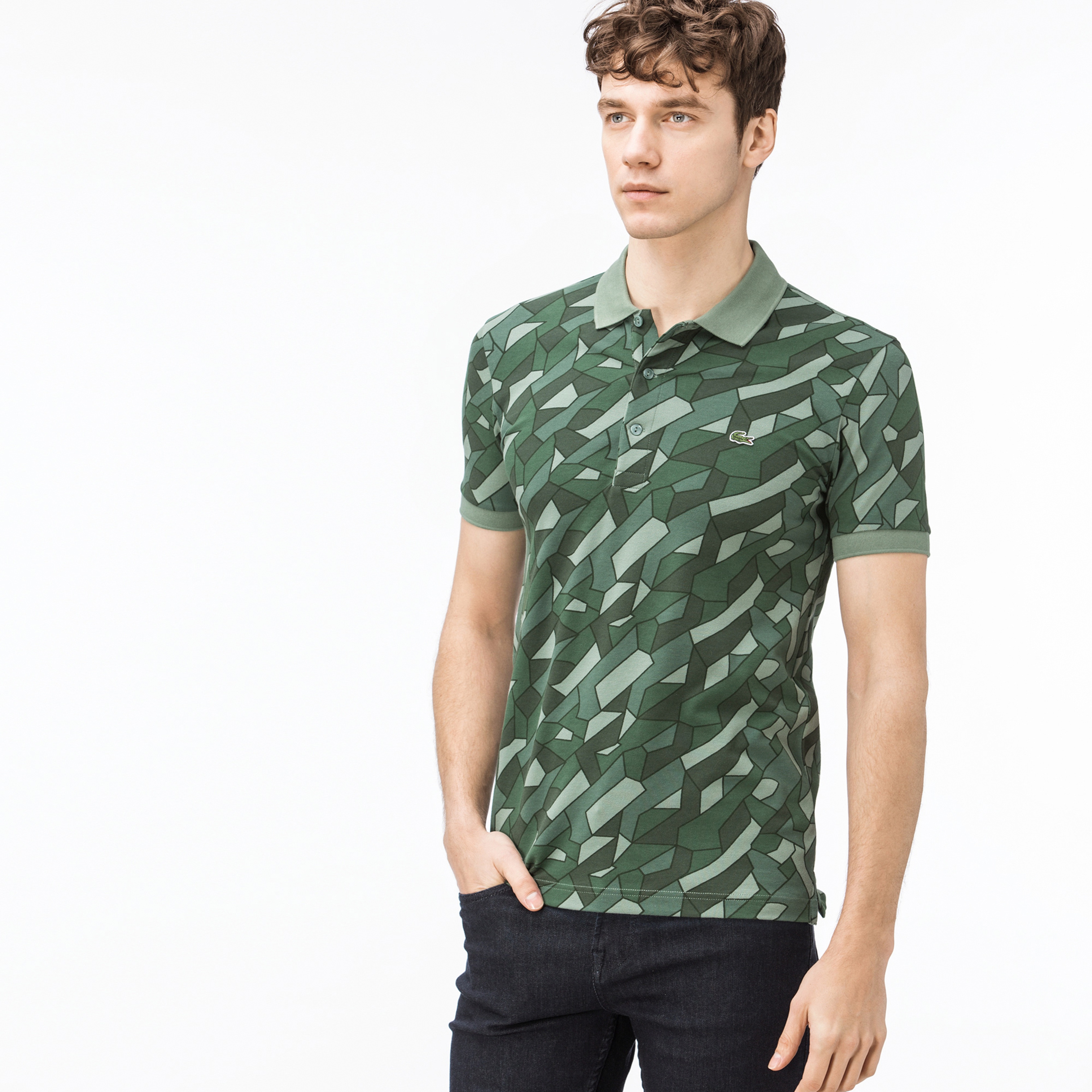 Lacoste Erkek Slim Fit Yeşil Polo