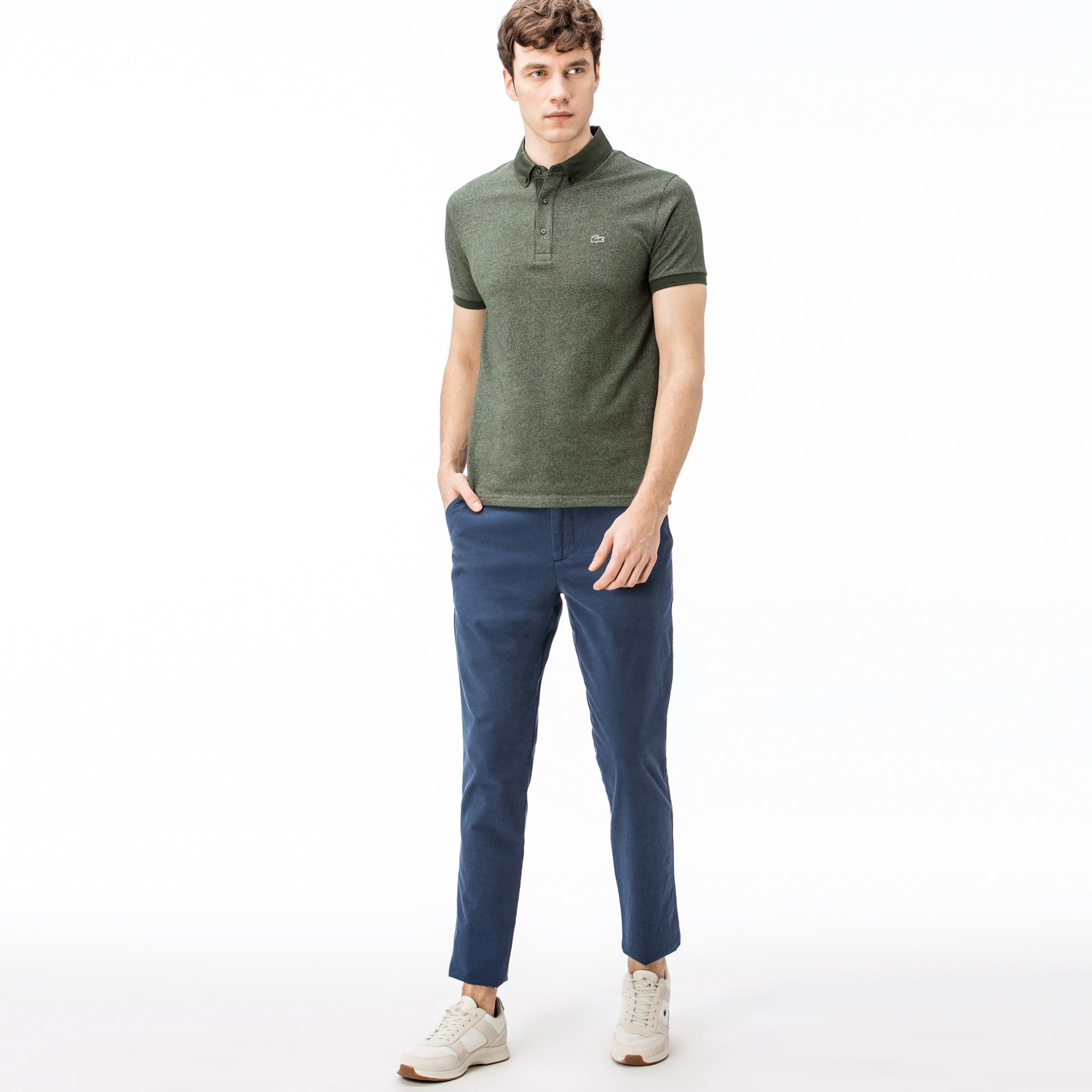 Lacoste Erkek Slim Fit Lacivert Chino Pantolon
