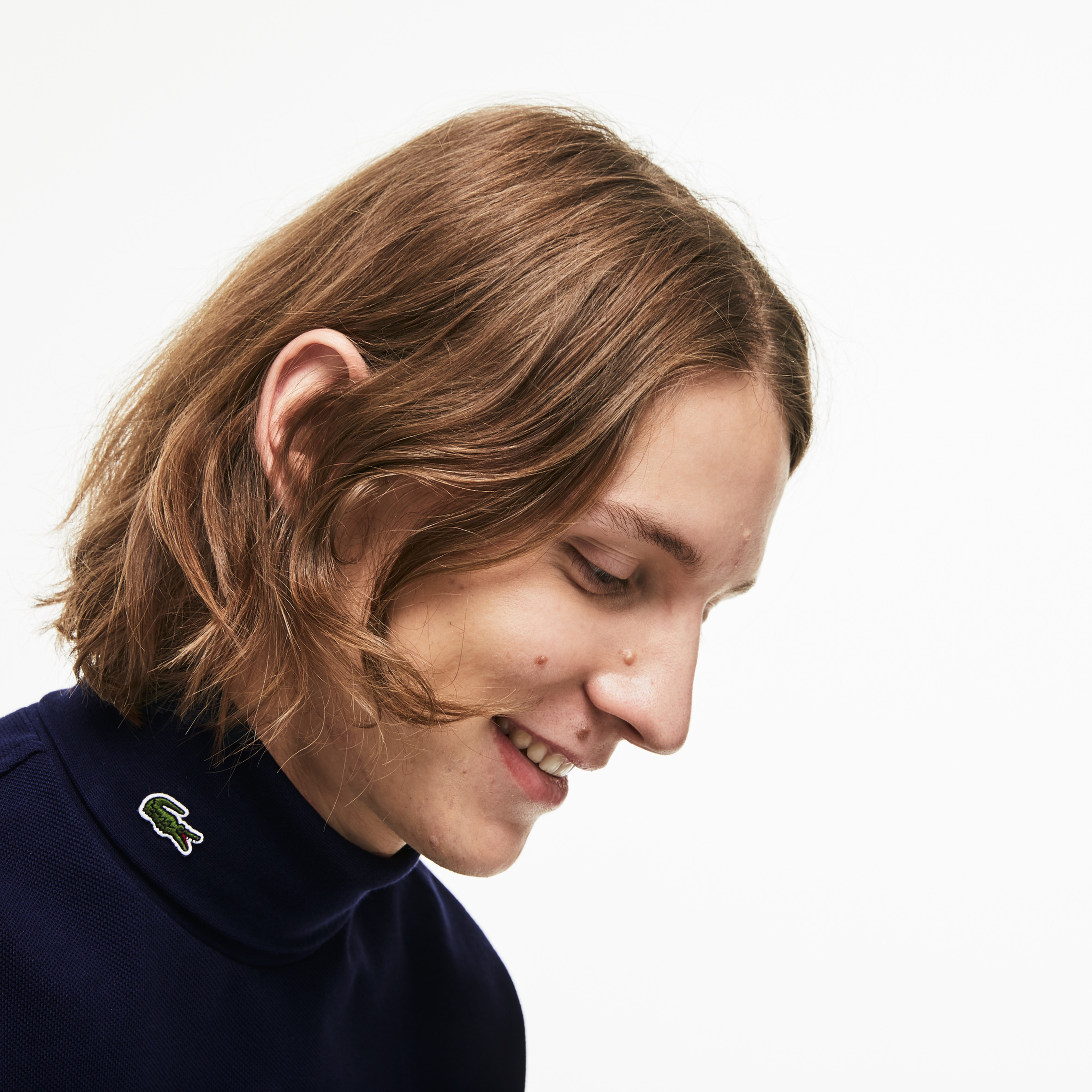 Lacoste Erkek Lacivert Uzun Kollu Boğazlı T-Shirt