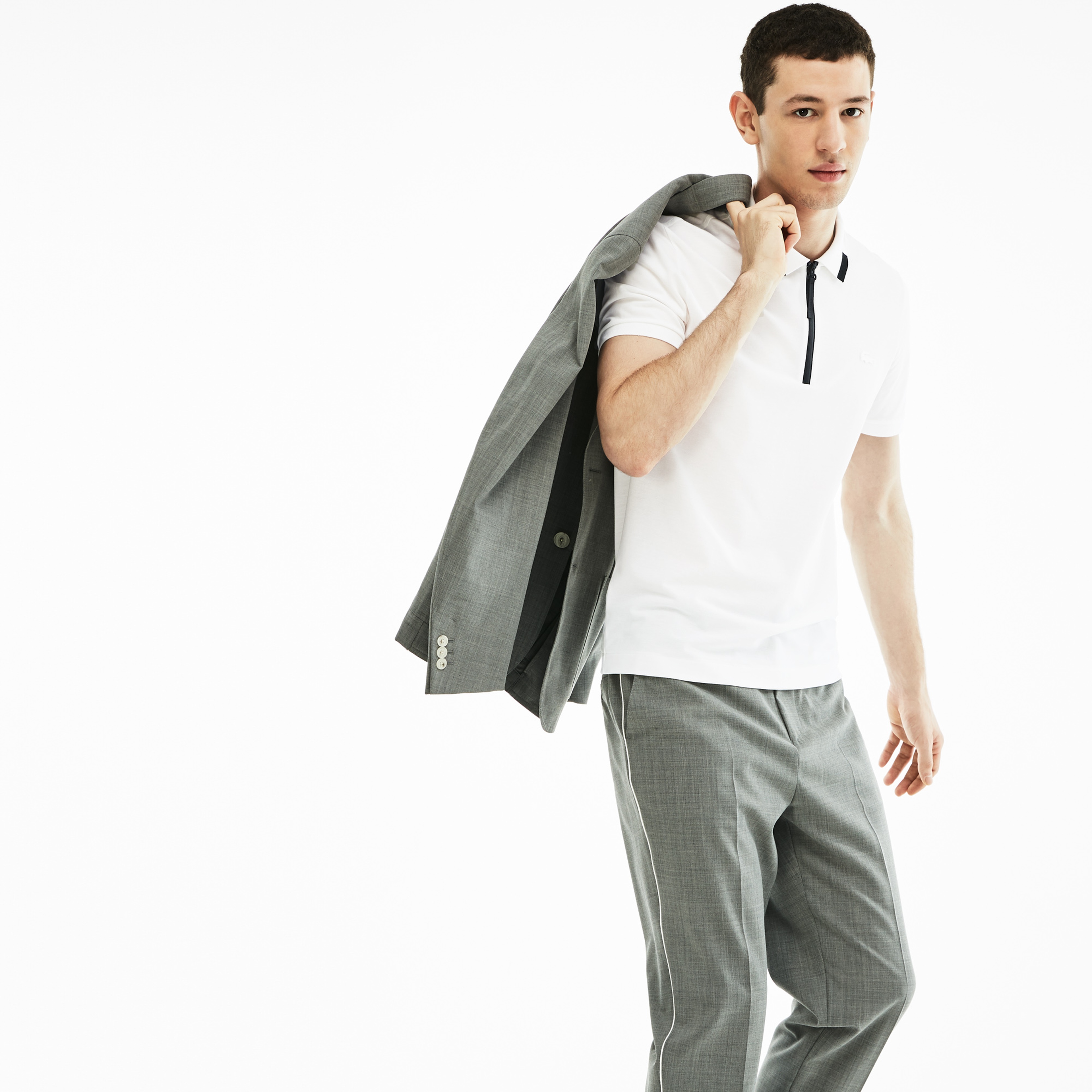 Lacoste Motion Erkek Slim Fit Beyaz Polo