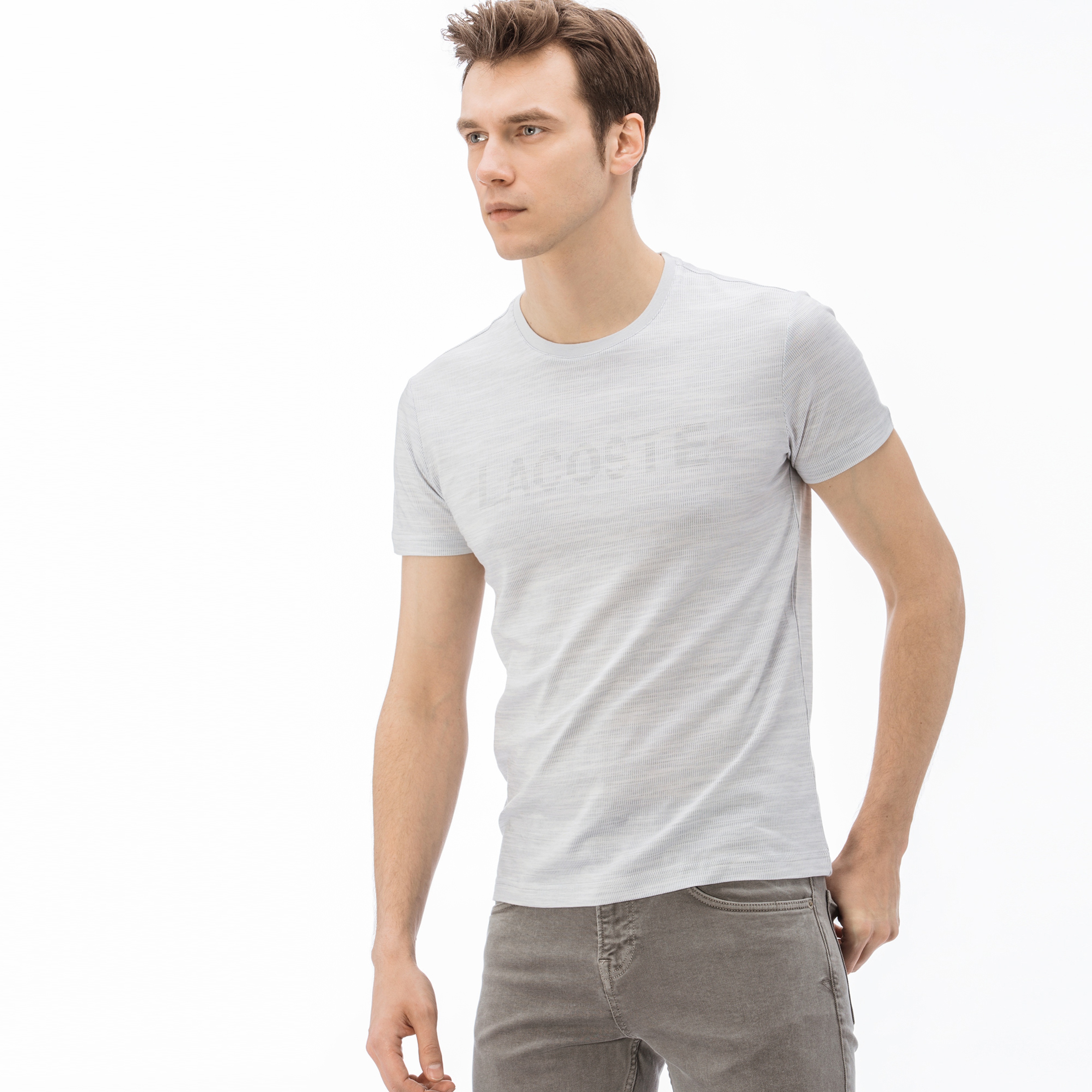 Lacoste Erkek Açık Gri T-Shirt