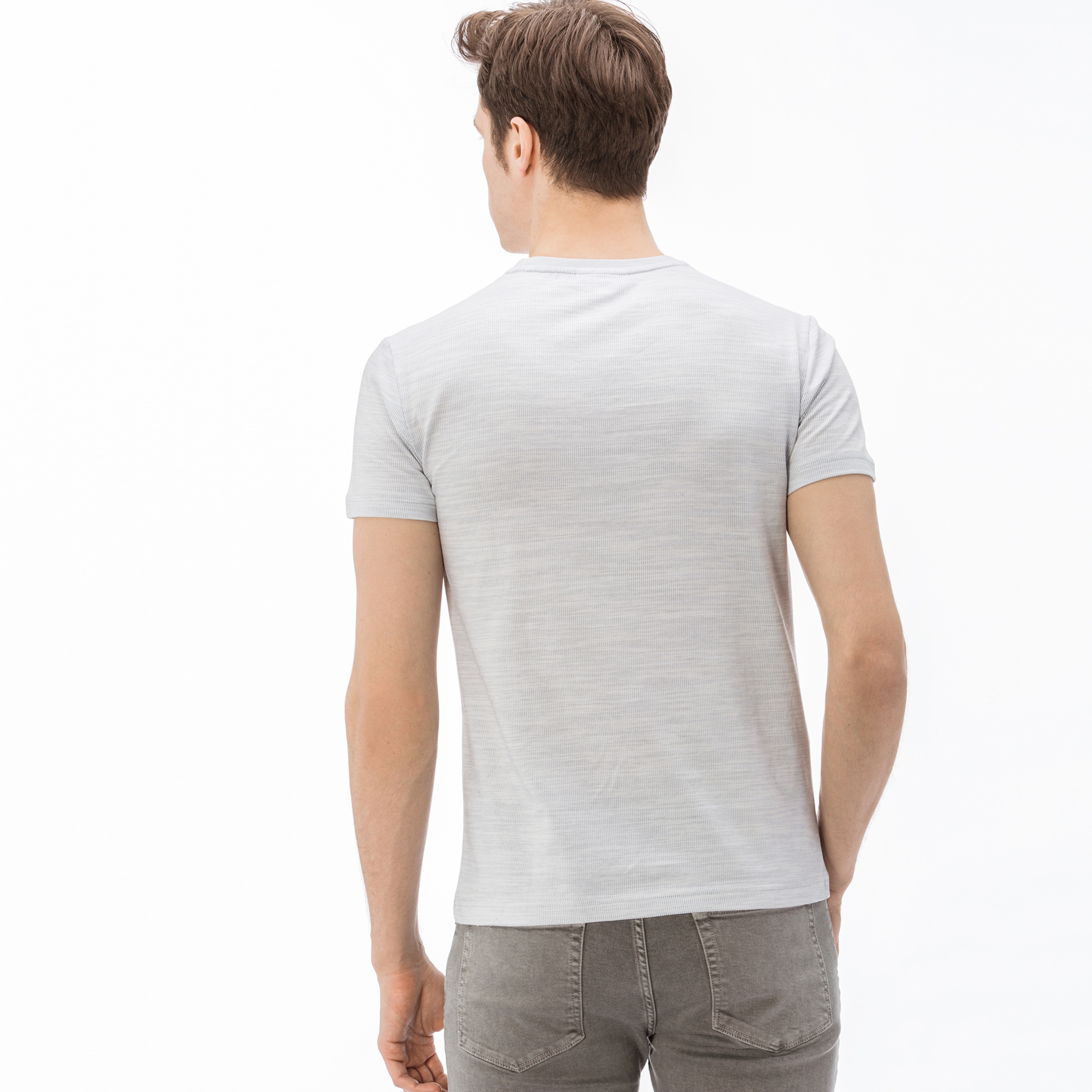 Lacoste Erkek Açık Gri T-Shirt