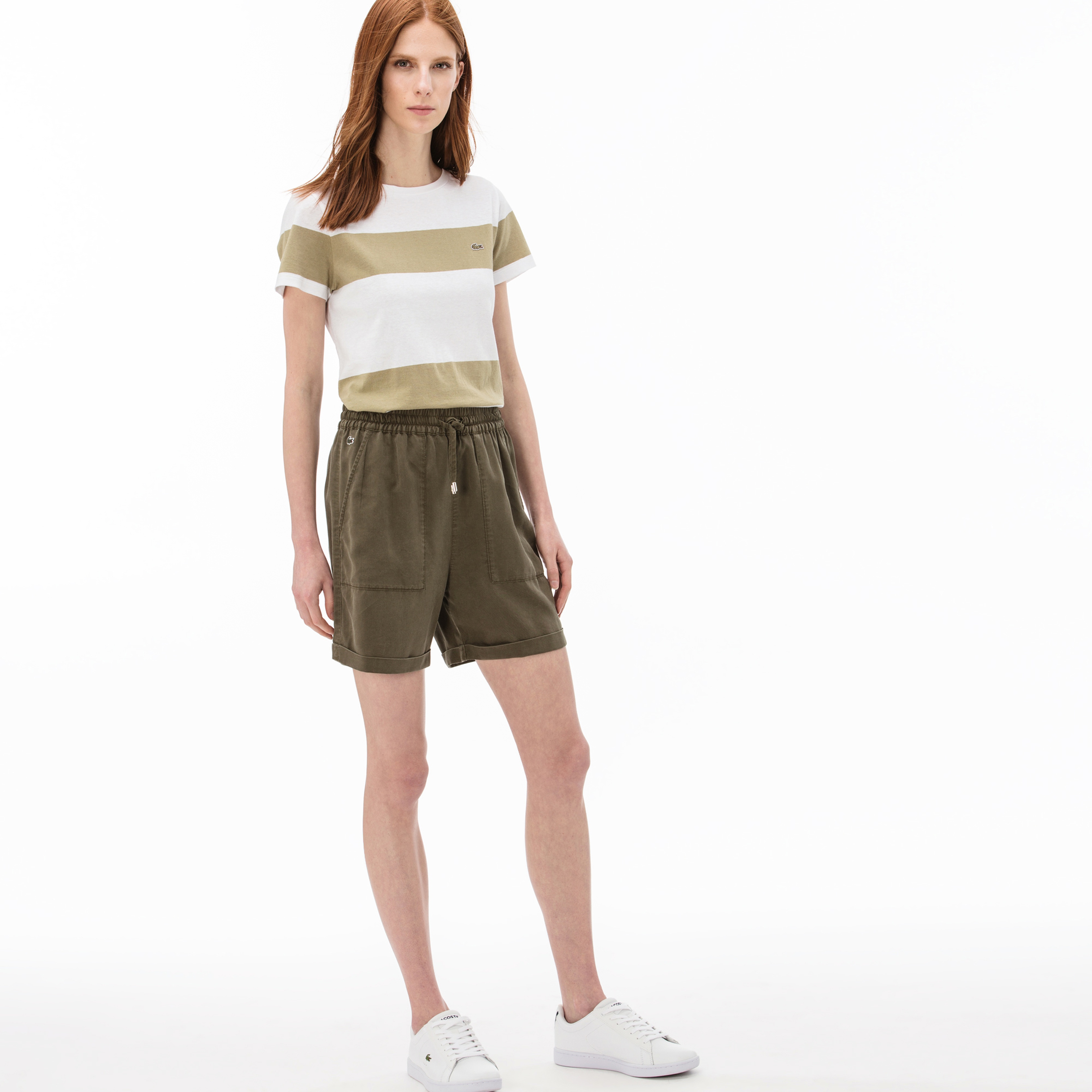 Lacoste Kadın Yeşil Şort