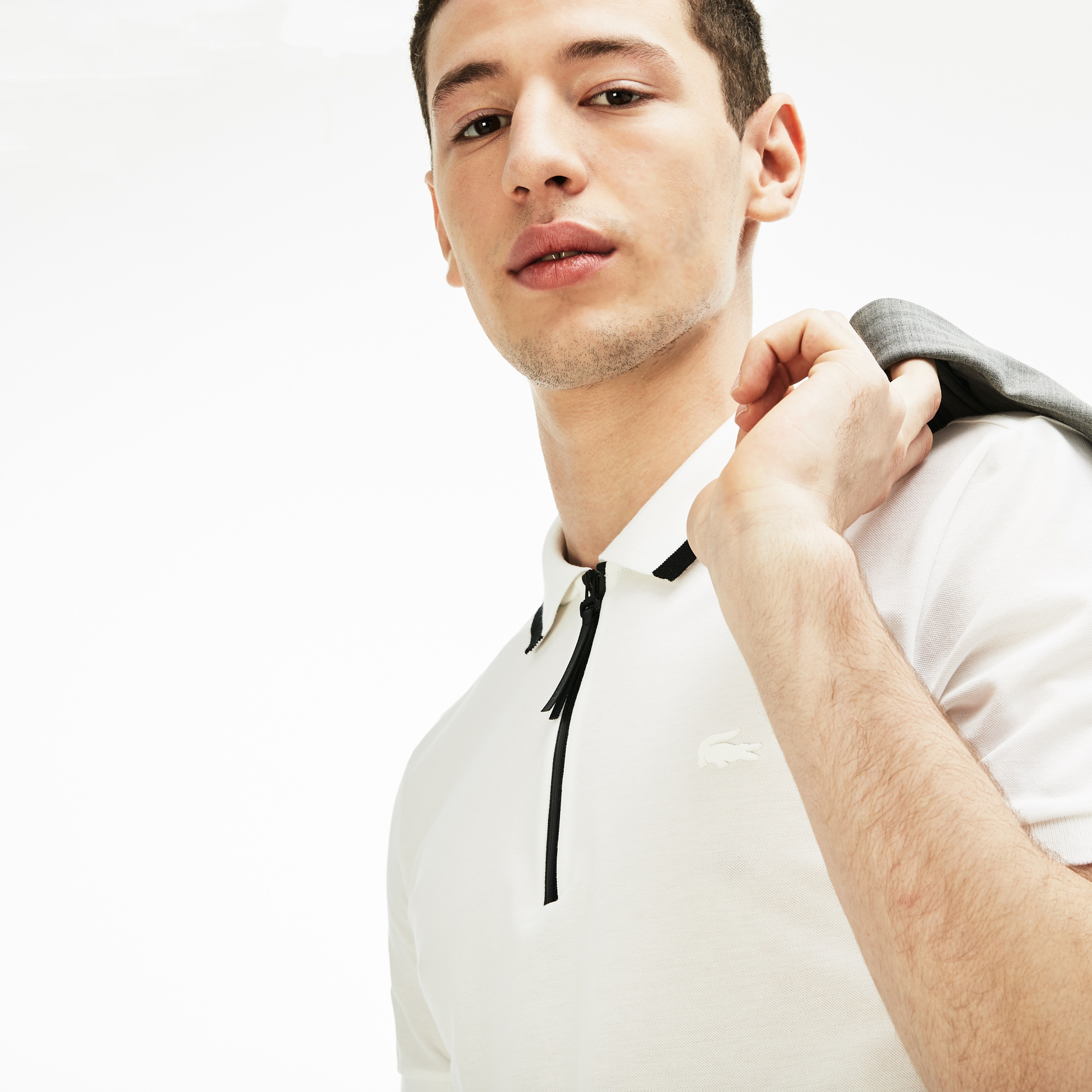 Lacoste Motion Erkek Slim Fit Beyaz Polo