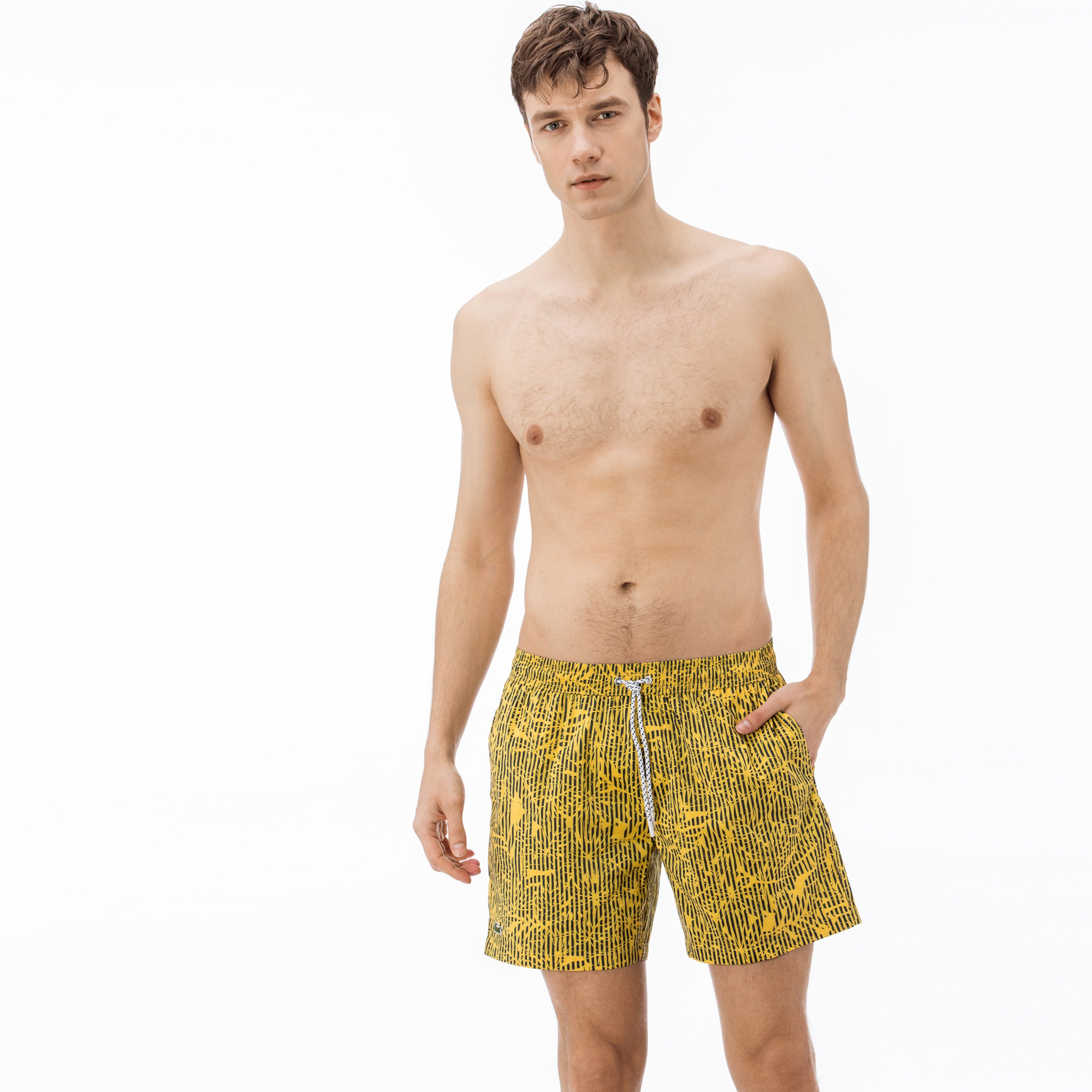 Lacoste Erkek Sarı Mayo Şort