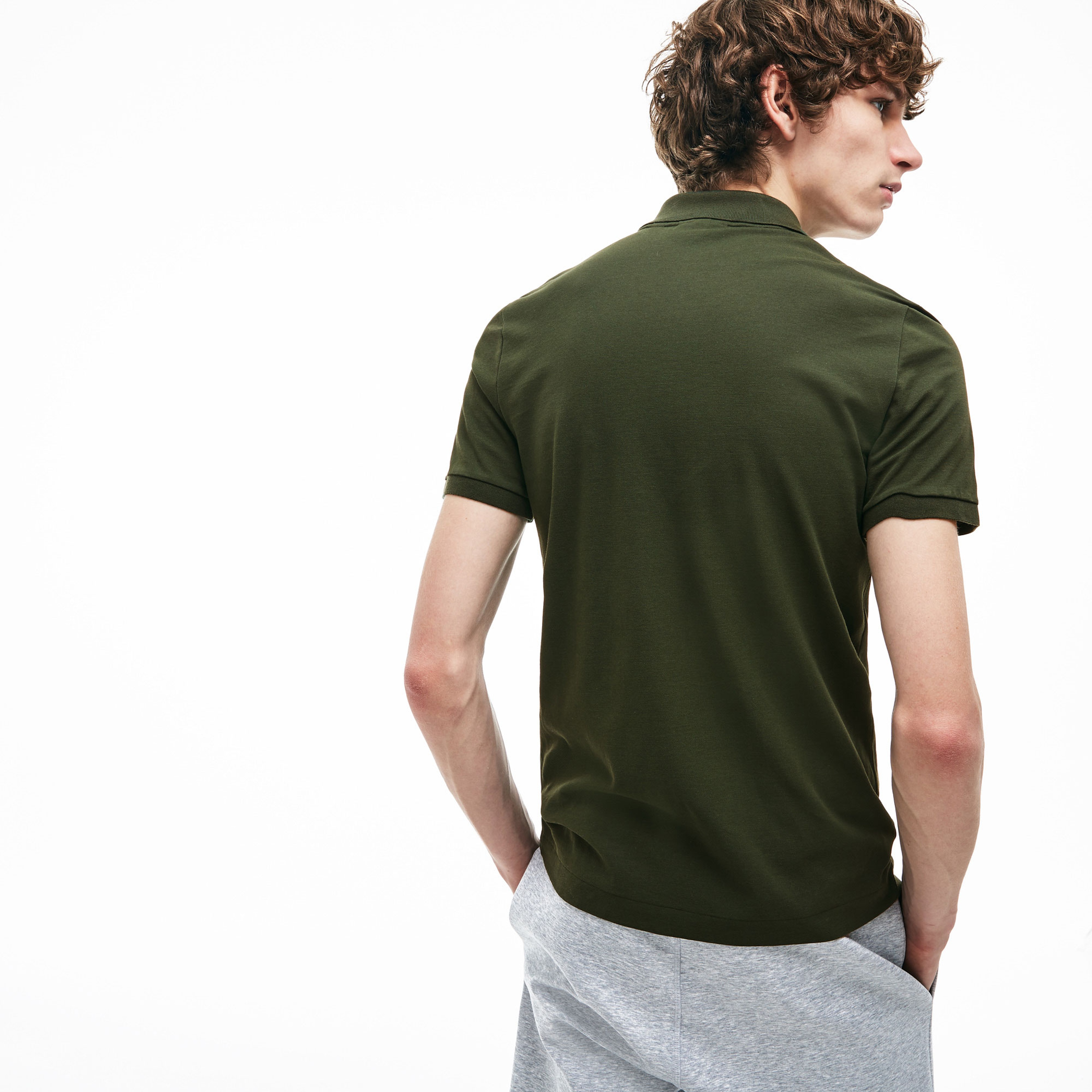 Lacoste Motion Erkek Slim Fit Haki Polo