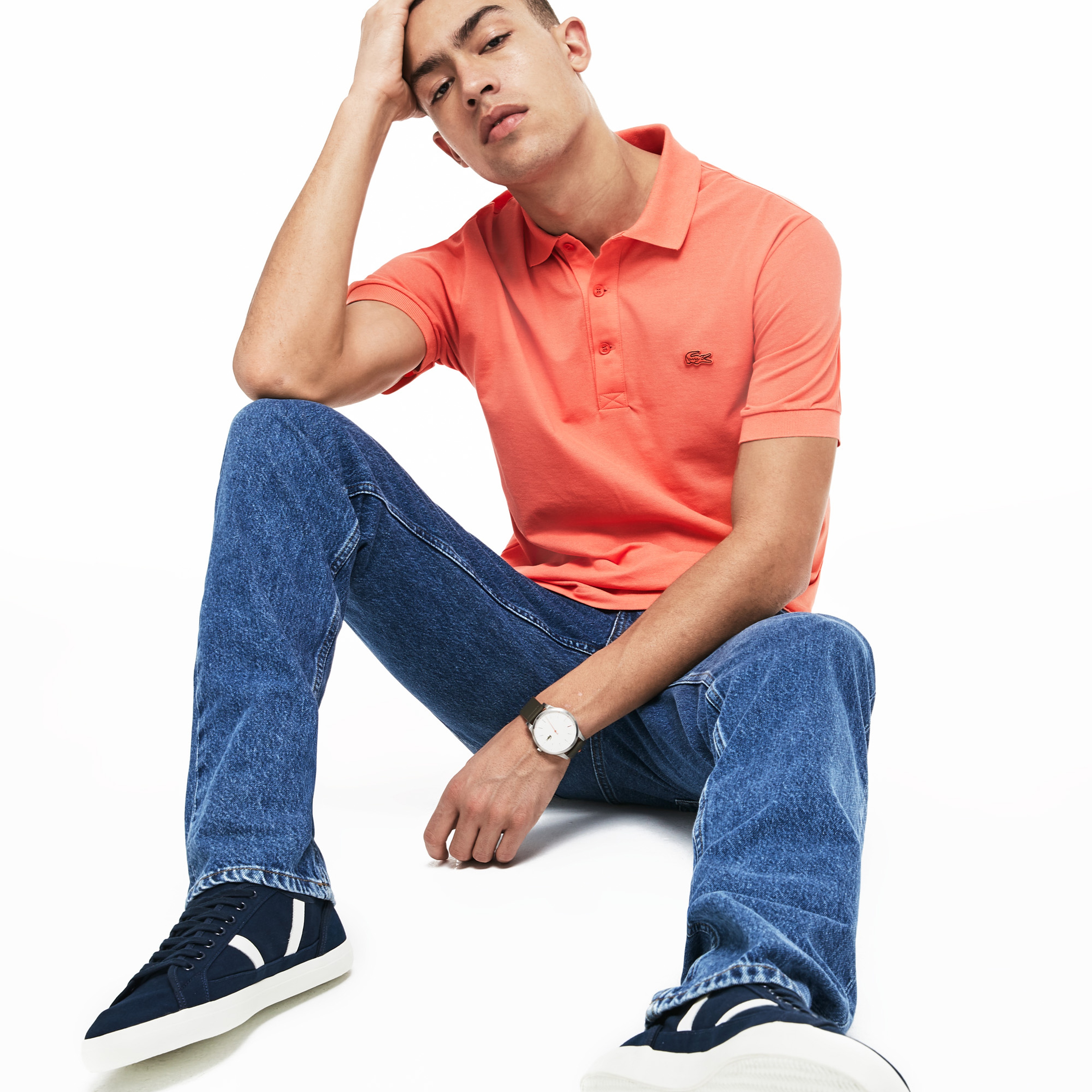 Lacoste Riviera Erkek Klasik Fit Turuncu Polo