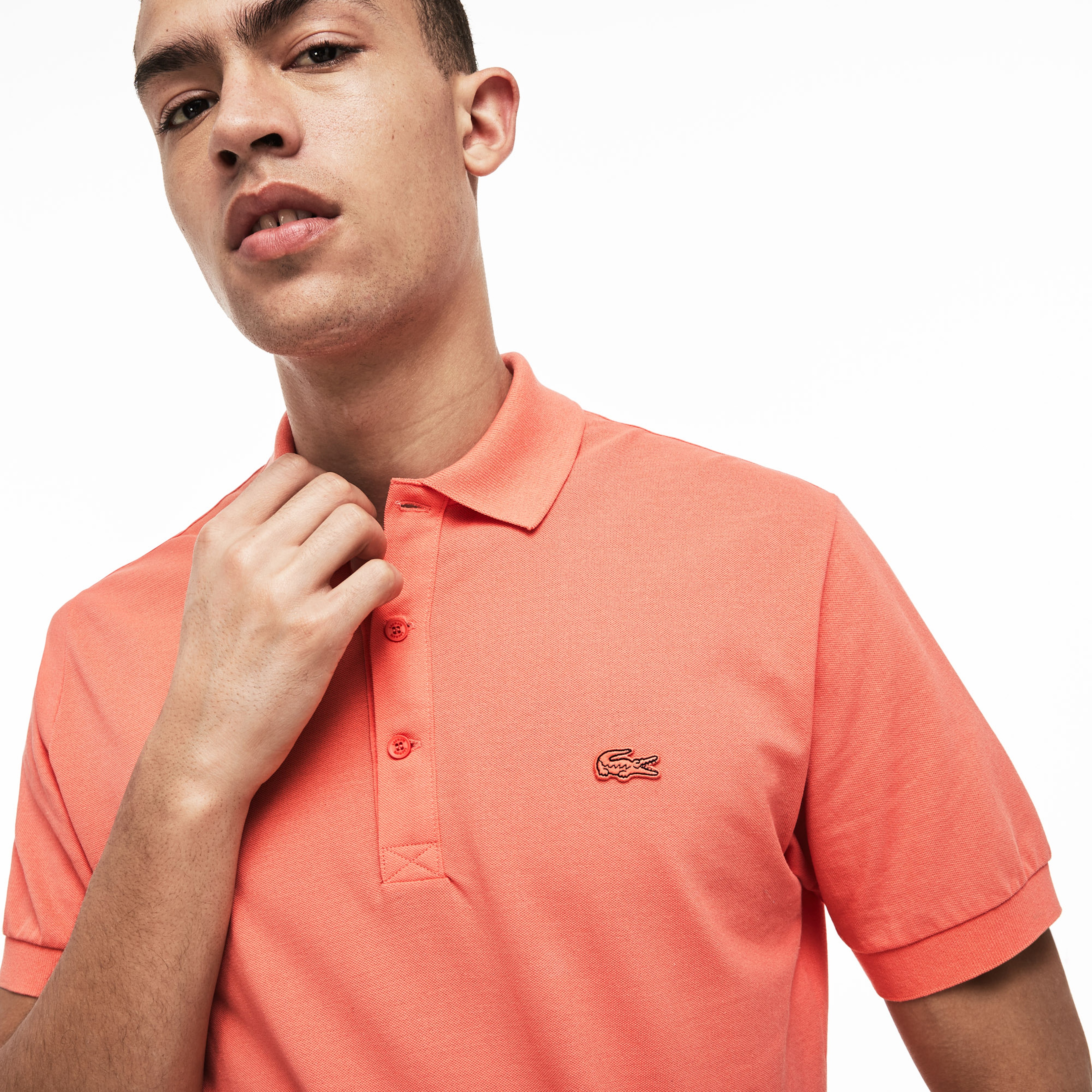 Lacoste Riviera Erkek Klasik Fit Turuncu Polo