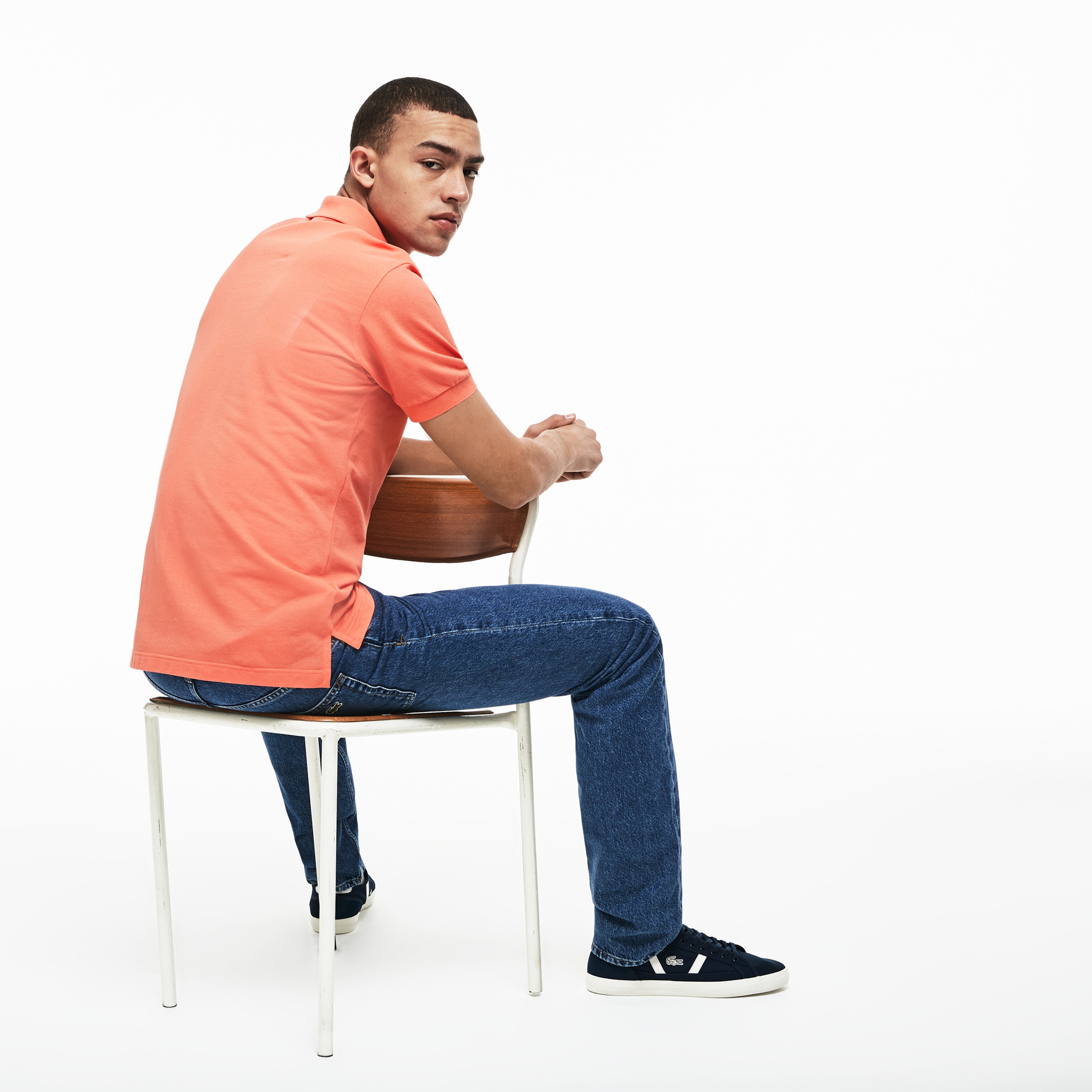 Lacoste Riviera Erkek Klasik Fit Turuncu Polo