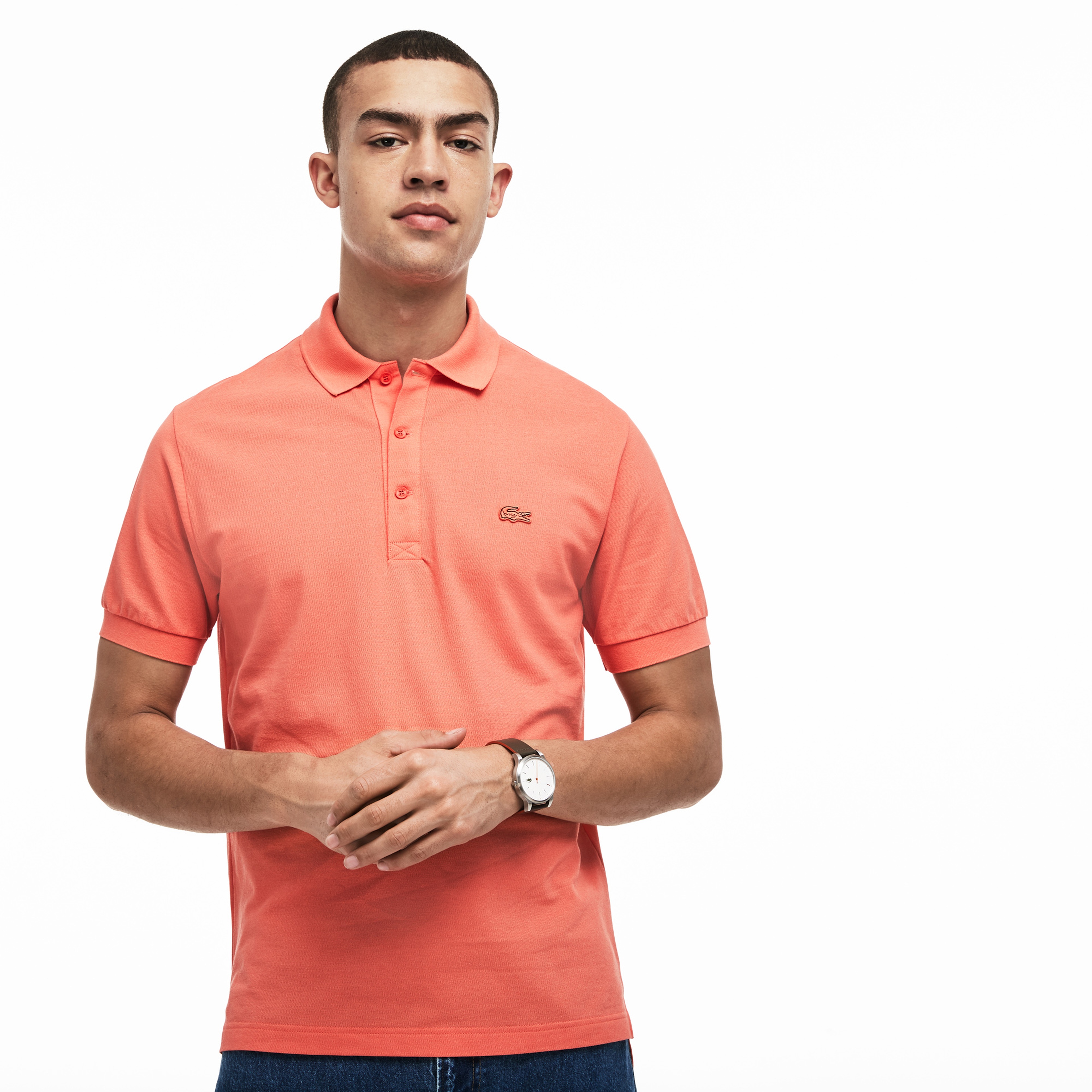 Lacoste Riviera Erkek Klasik Fit Turuncu Polo
