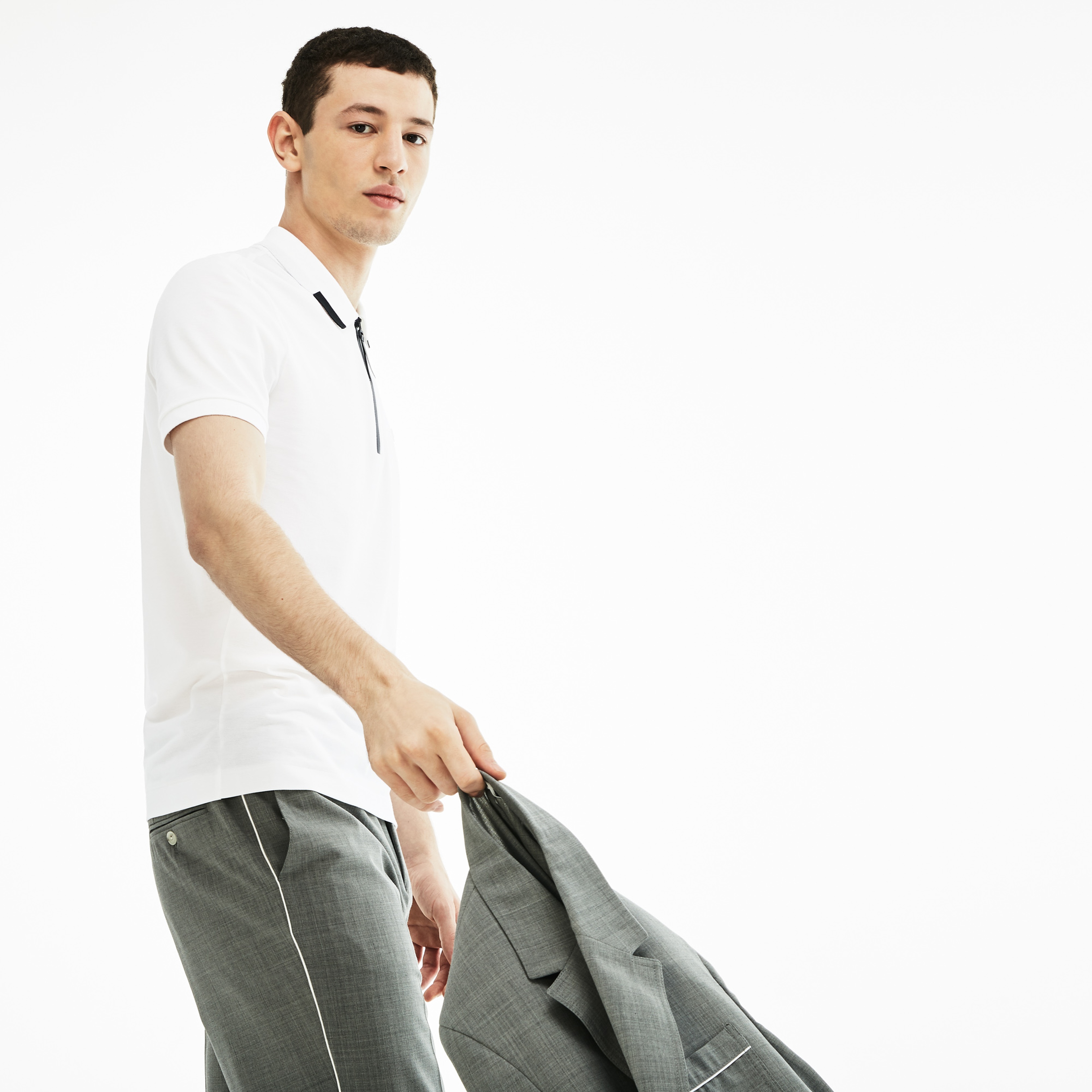 Lacoste Motion Erkek Slim Fit Beyaz Polo