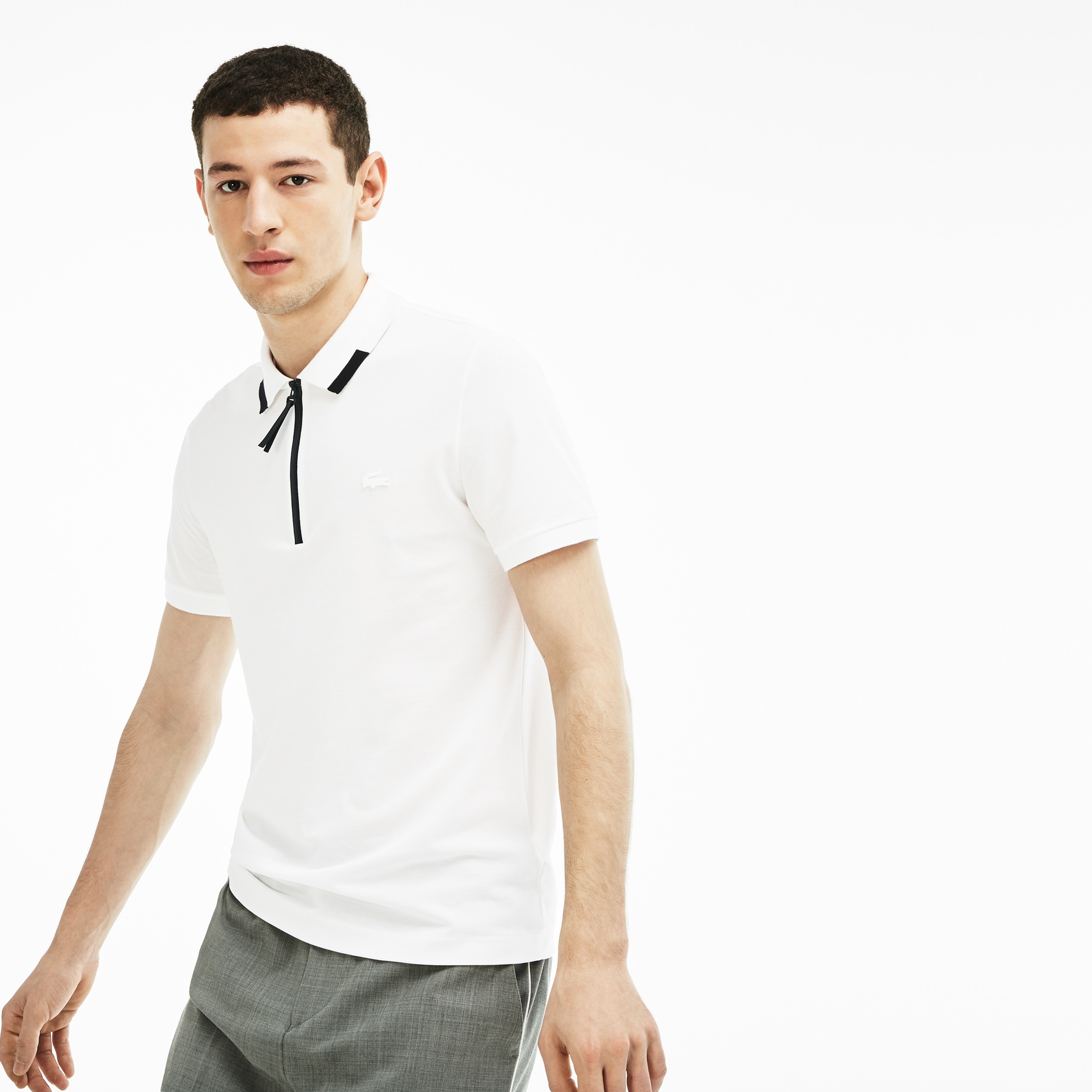 Lacoste Motion Erkek Slim Fit Beyaz Polo