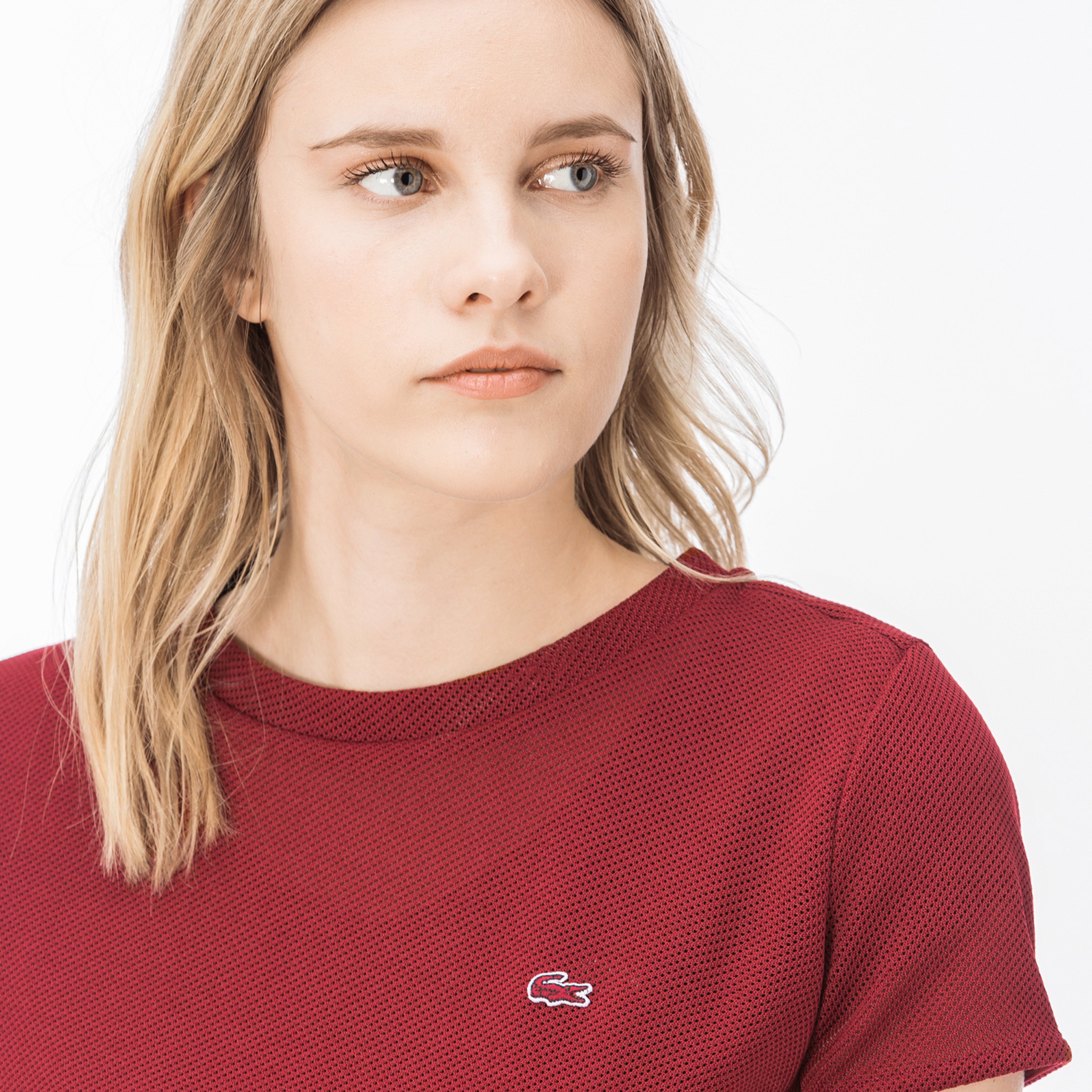 Lacoste Kadın Bordo T-Shirt