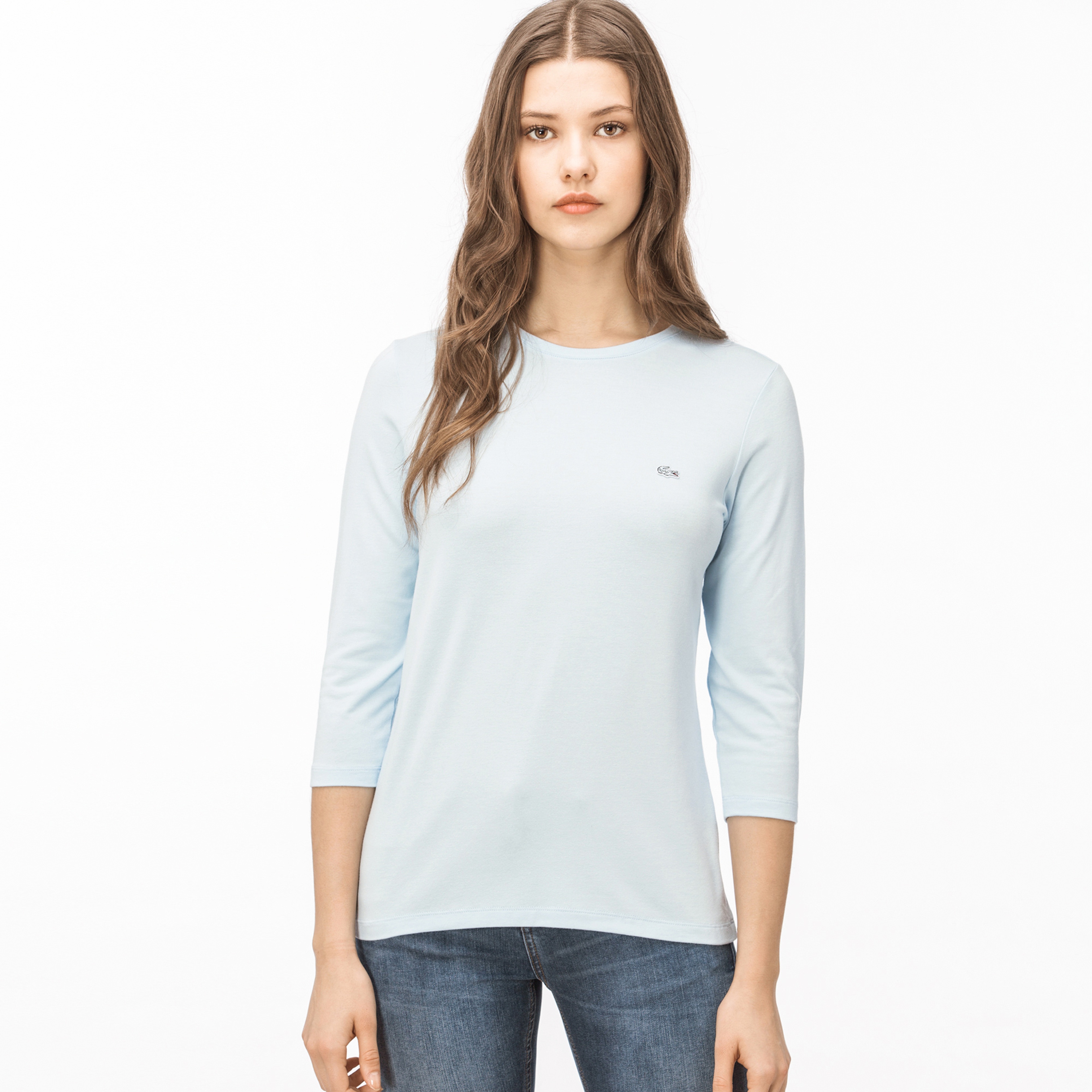 Lacoste Kadın Bej T-Shirt