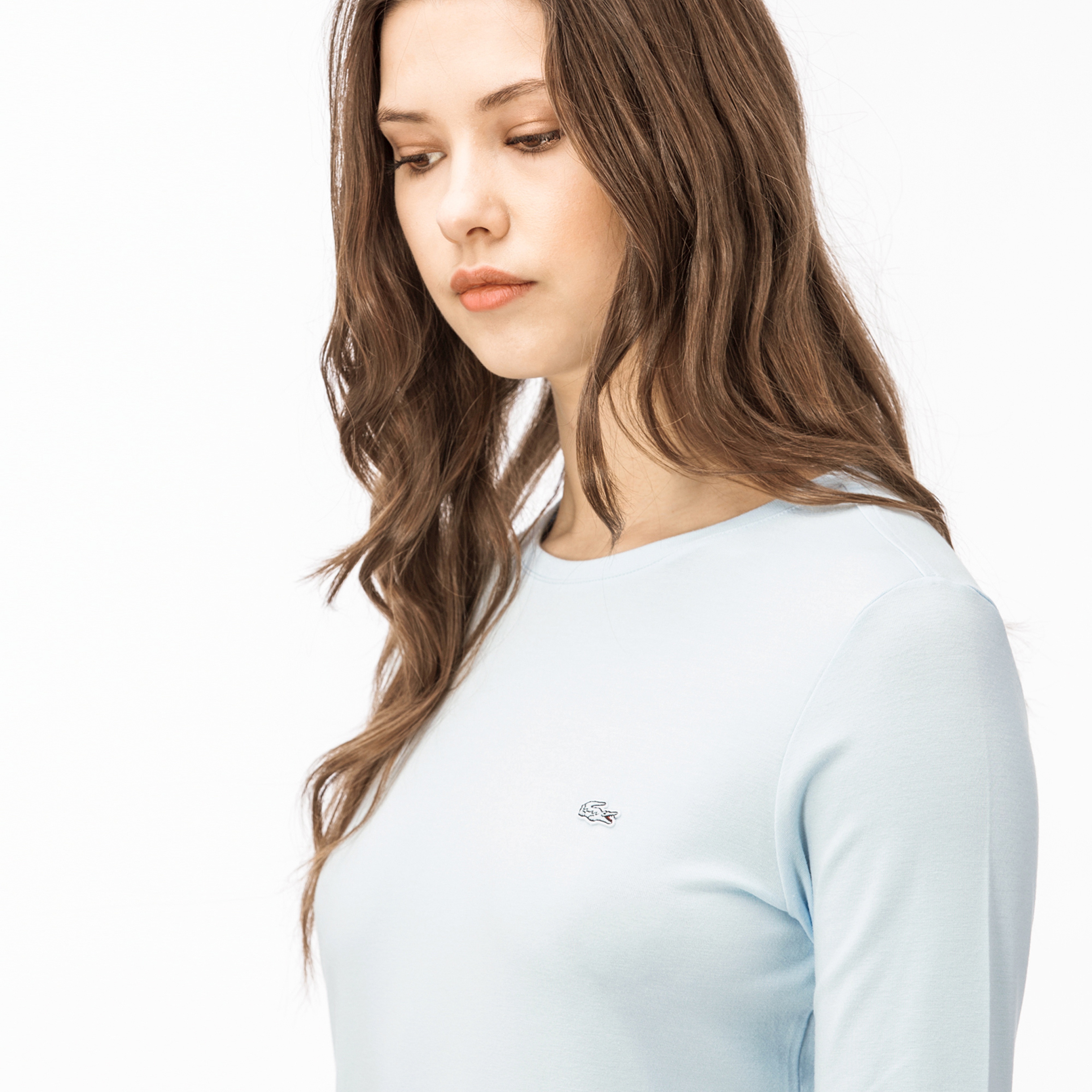 Lacoste Kadın Bej T-Shirt