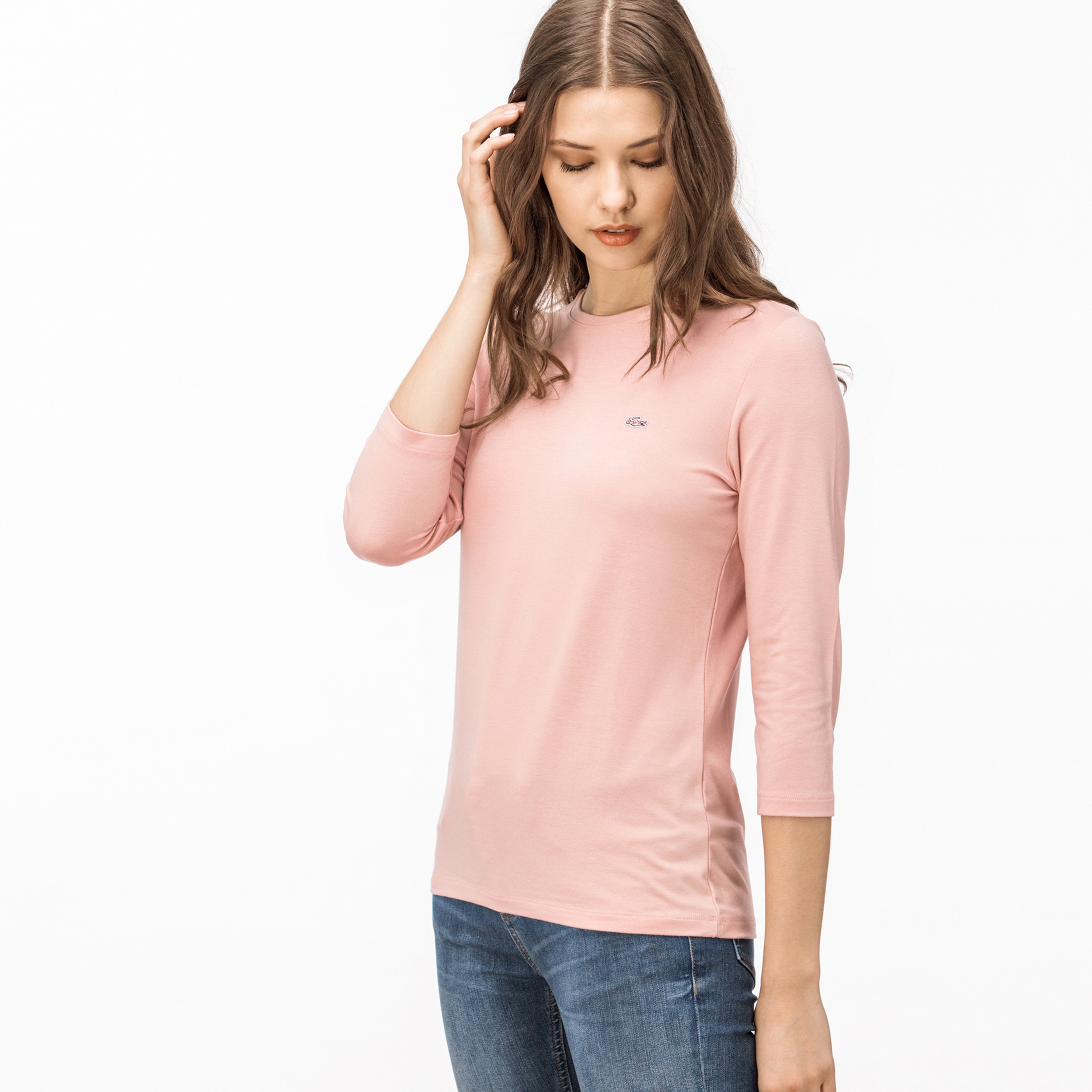 Lacoste Kadın Pembe T-Shirt