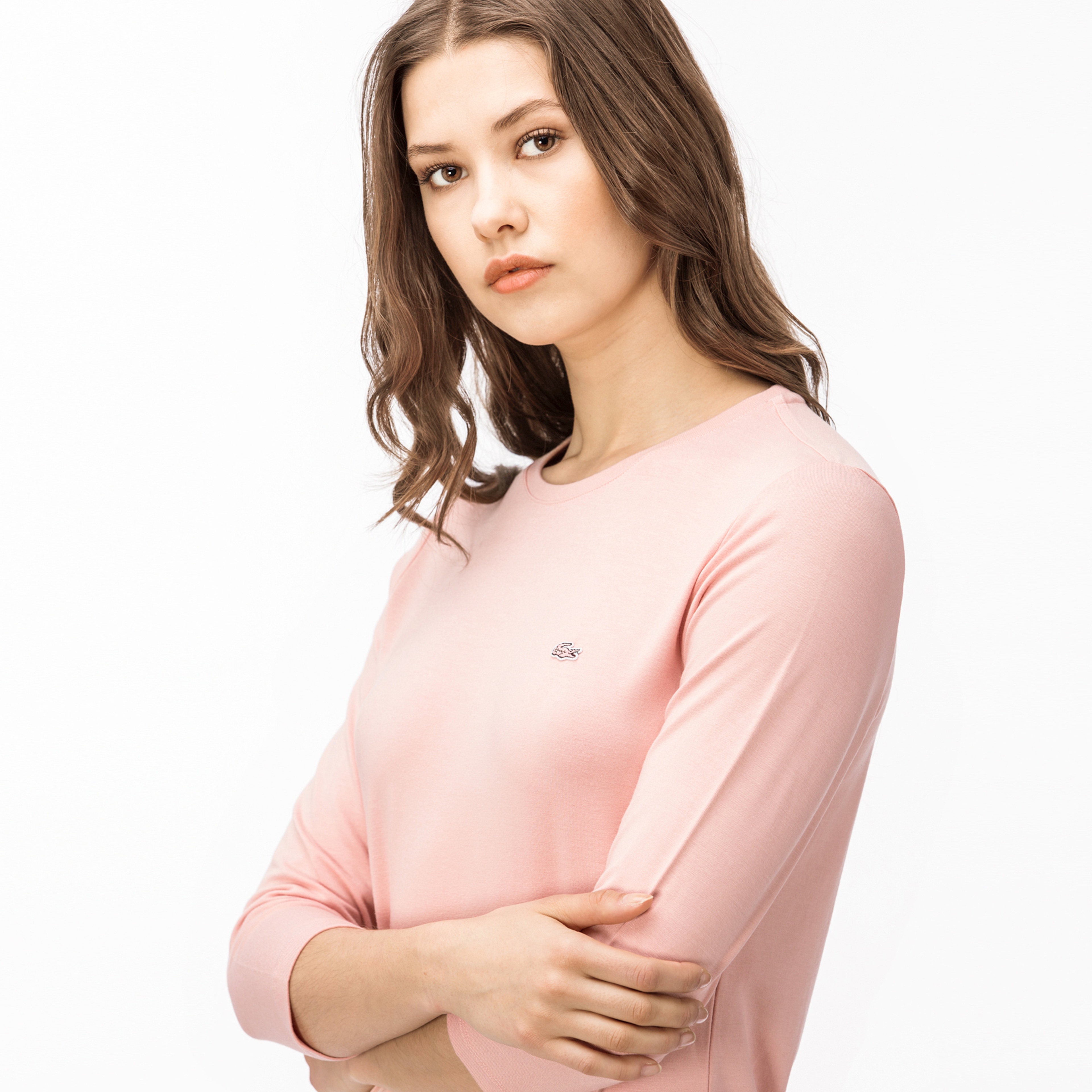 Lacoste Kadın Pembe T-Shirt