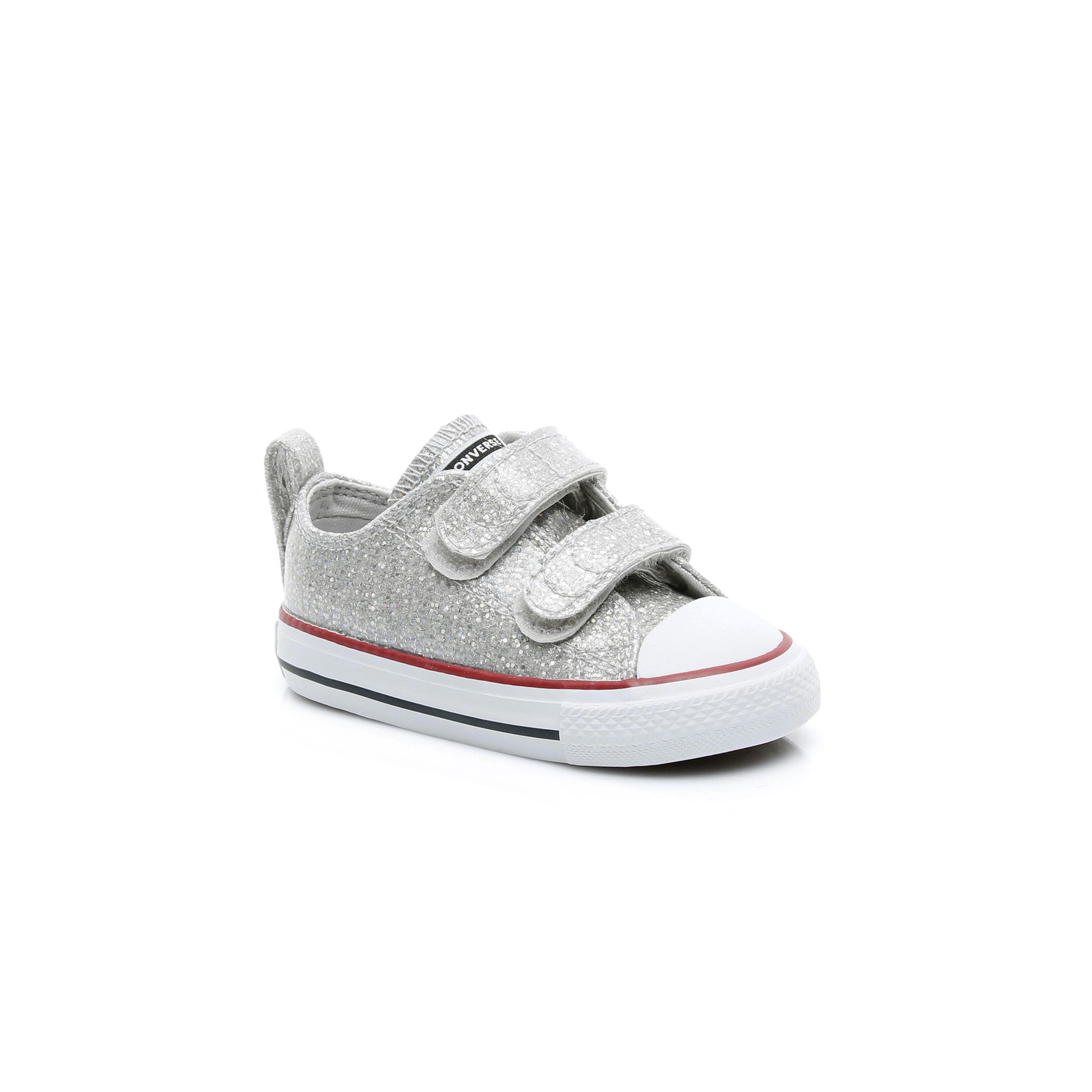 Converse Chuck Taylor All Star 2V Sparkle Çocuk Gri Sneaker