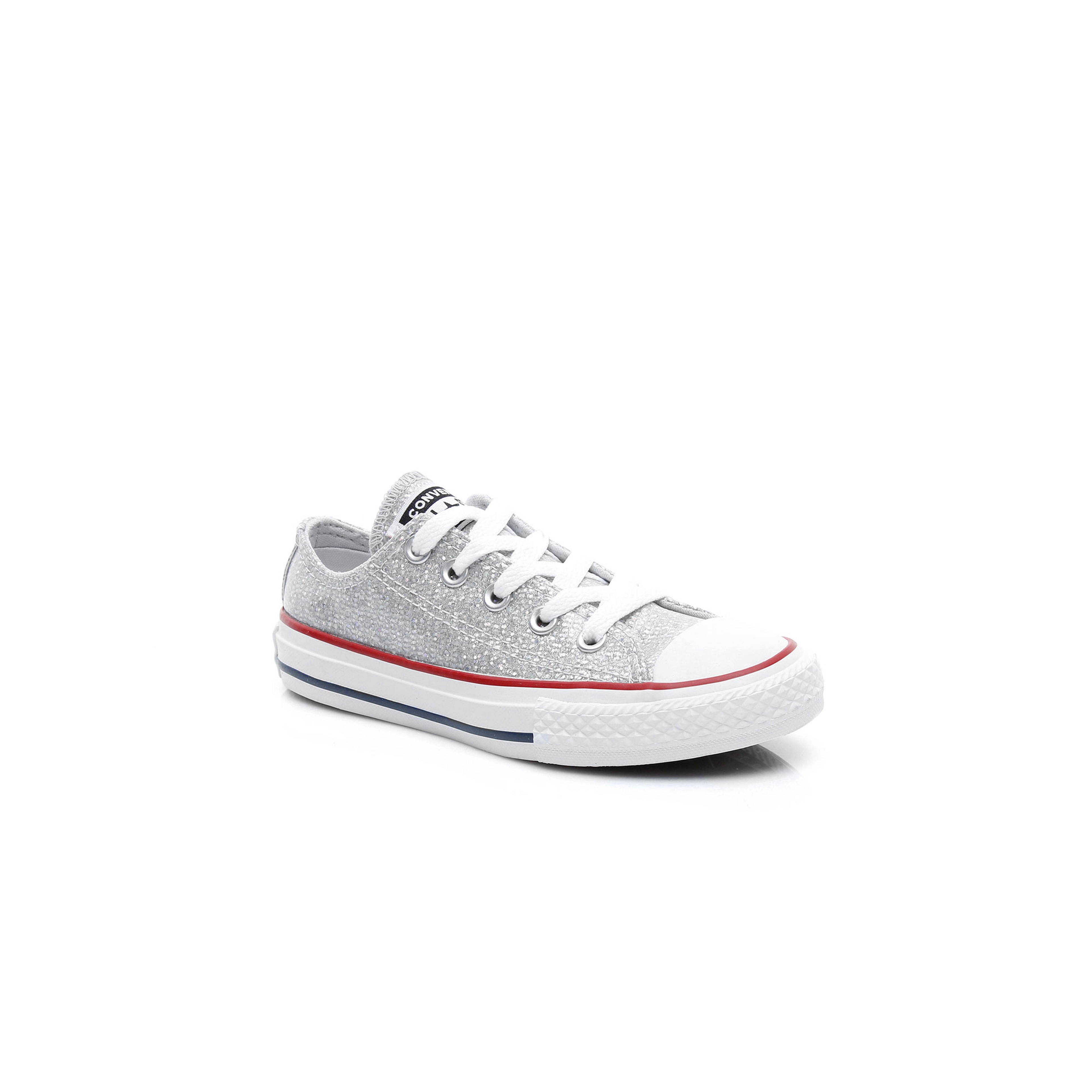 Converse Chuck Taylor All Star Sparkle Çocuk Gri Sneaker