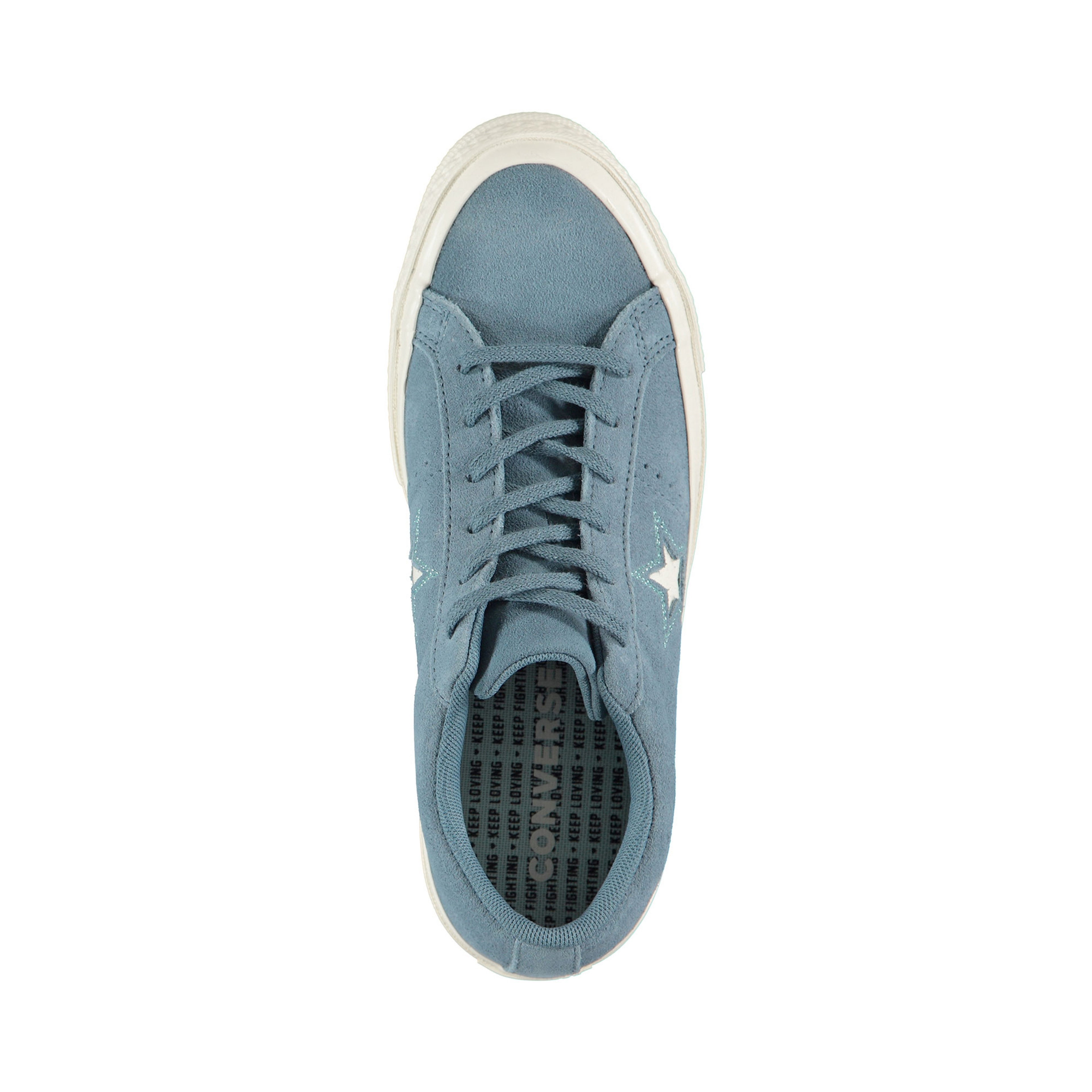 Converse One Star Love Metallic Kadın Mavi Sneaker