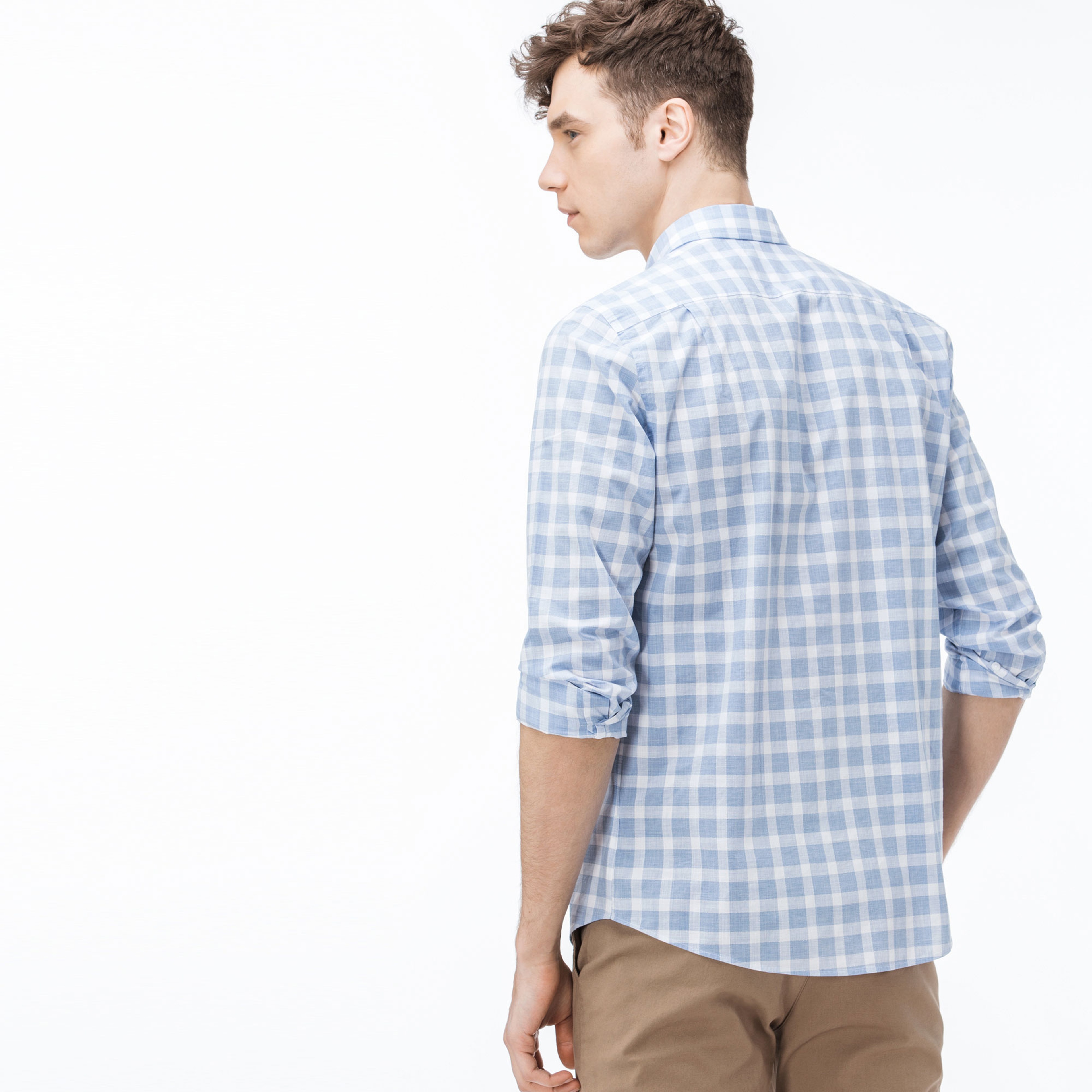 Lacoste Erkek Slim Fit Mavi Gömlek