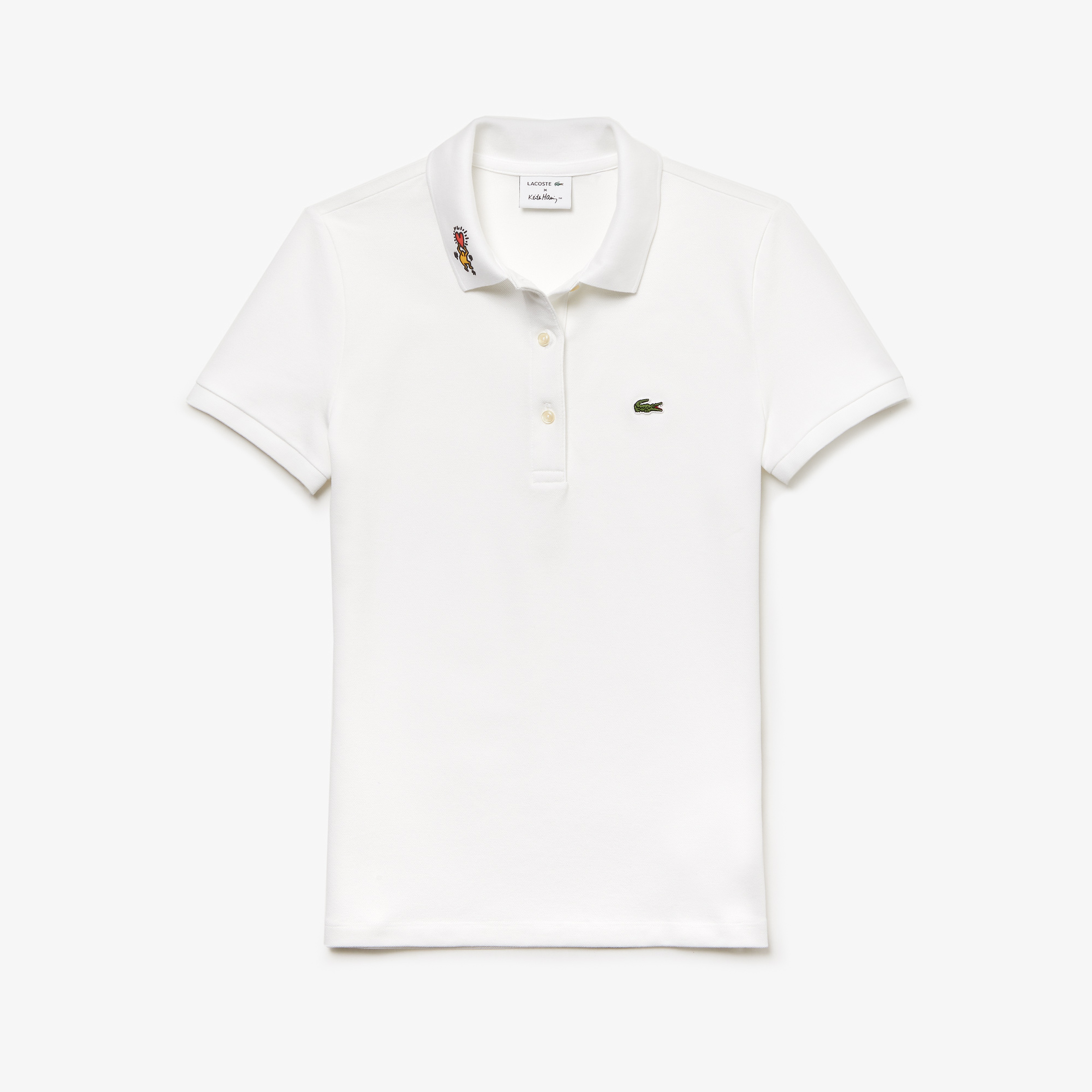 Lacoste X Keith Haring Kadın Beyaz Polo