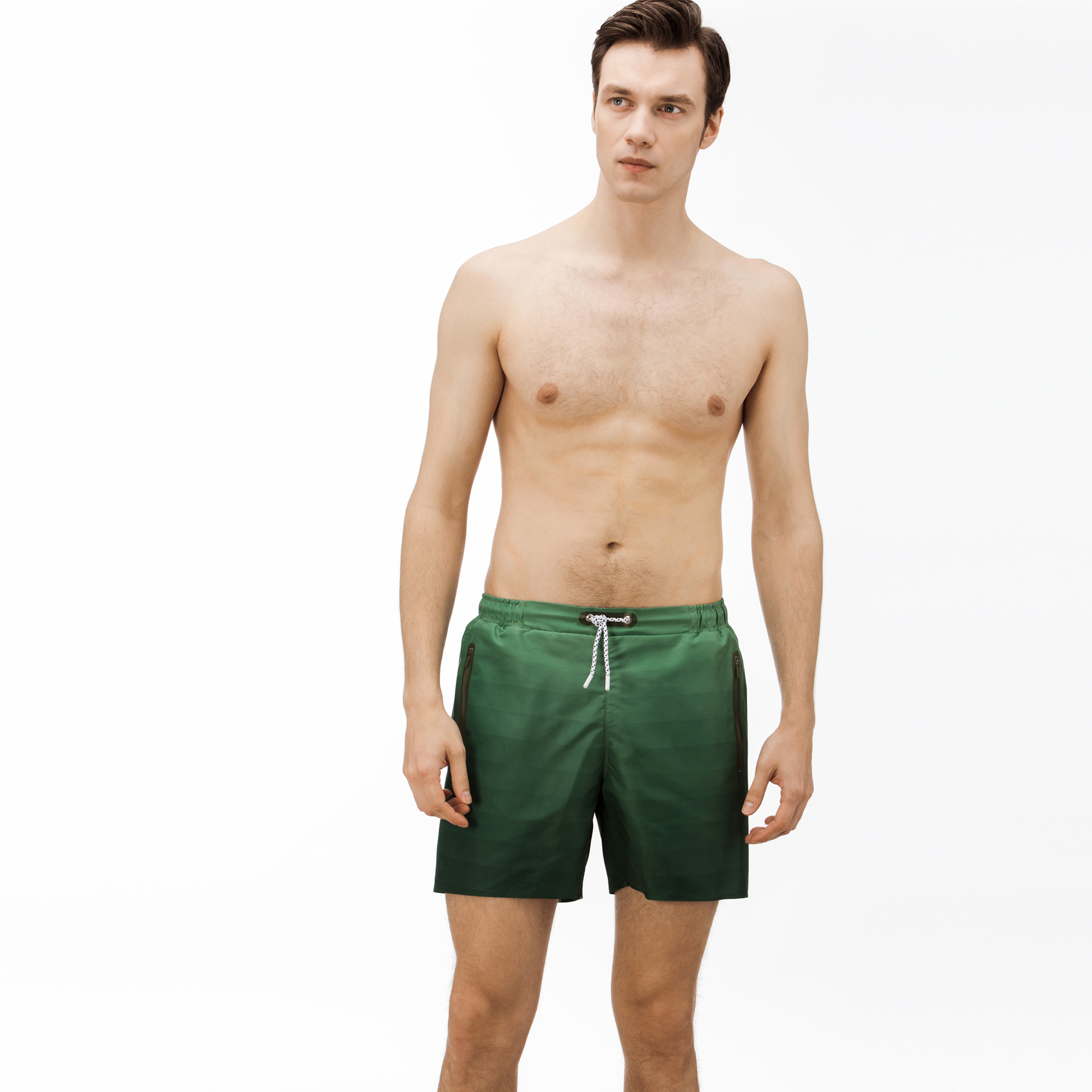 Lacoste Erkek Degrade Yeşil Mayo Şort