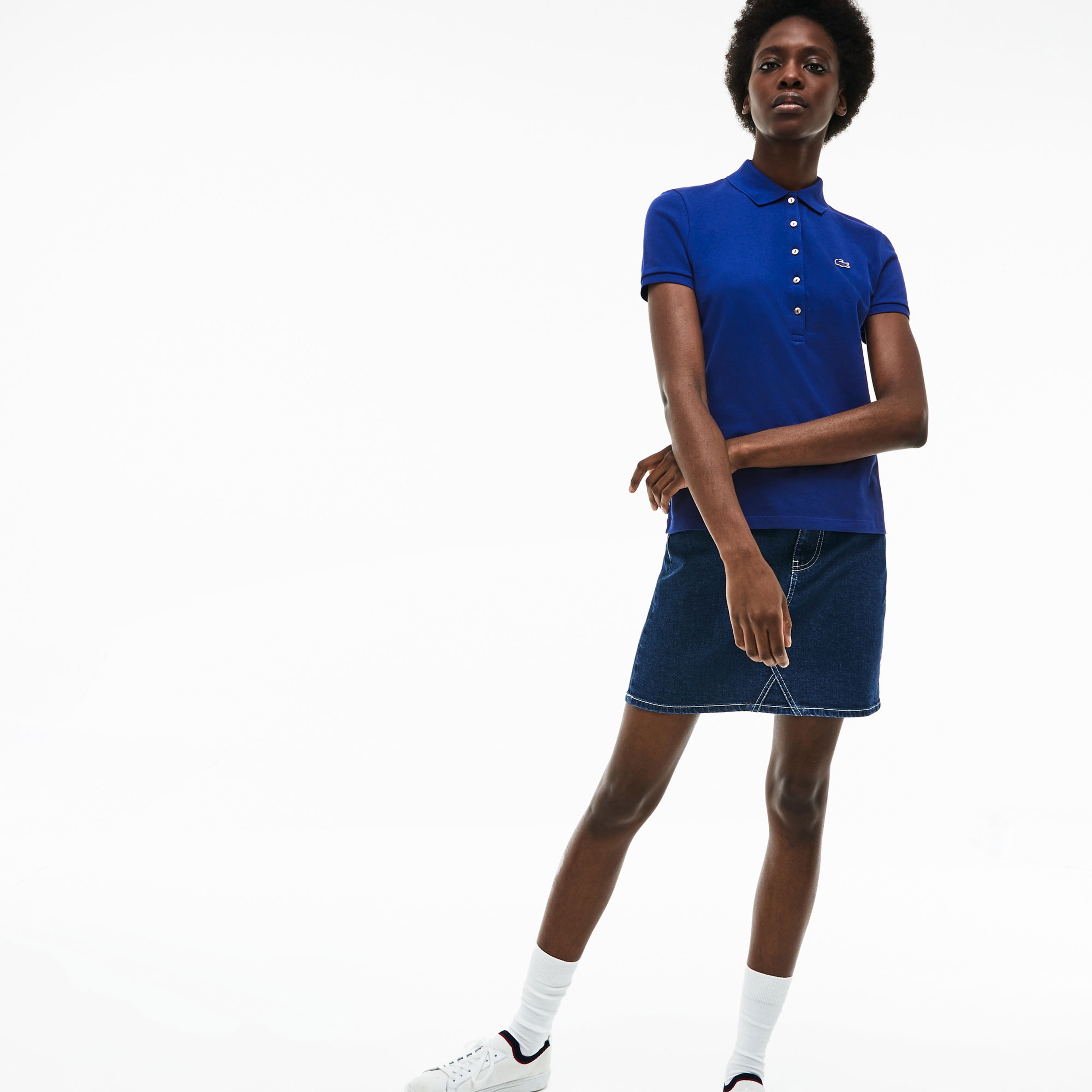 Lacoste Kadın Lacivert Polo