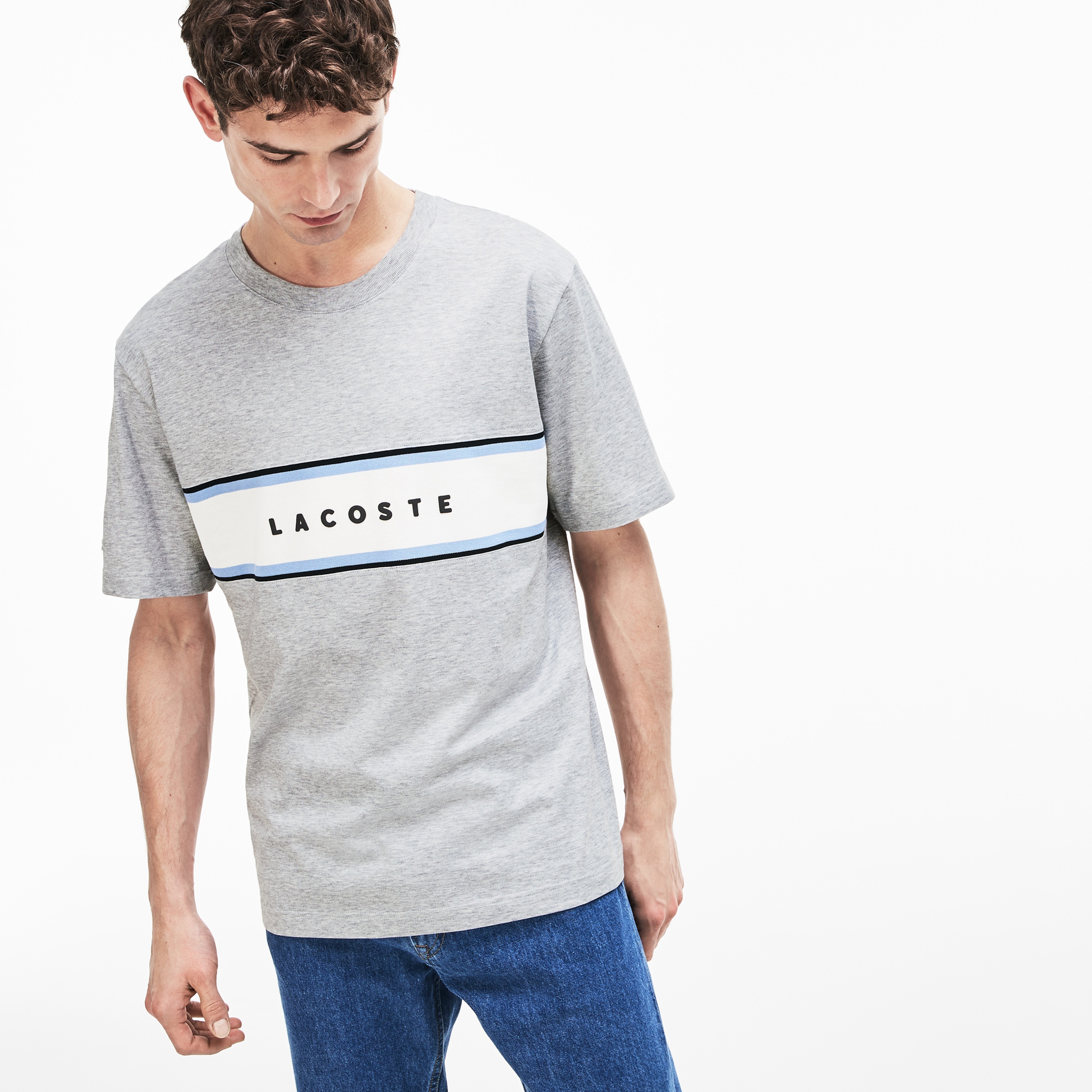 Lacoste Erkek Gri T-Shirt