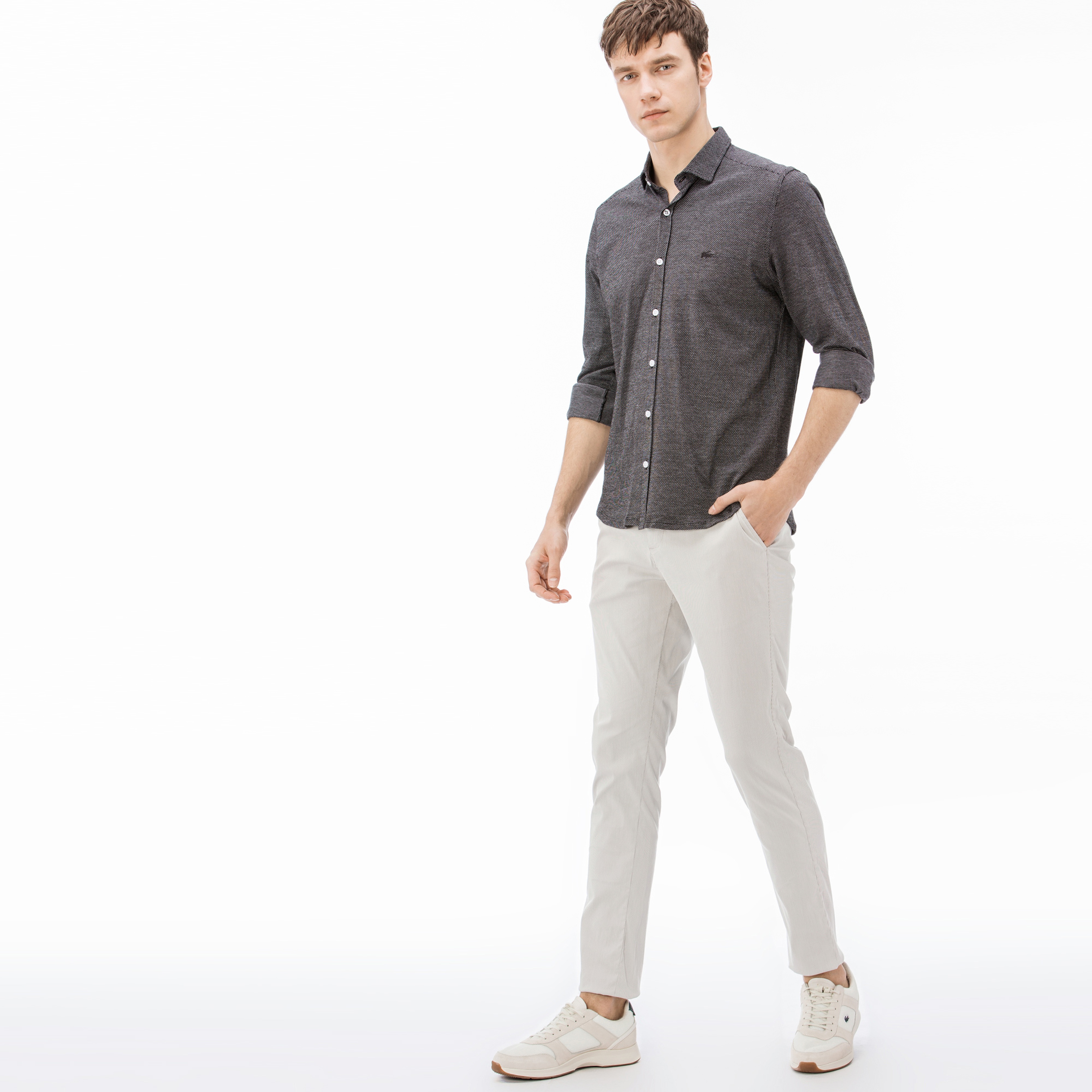 Lacoste Erkek Slim Fit Bej Pantolon